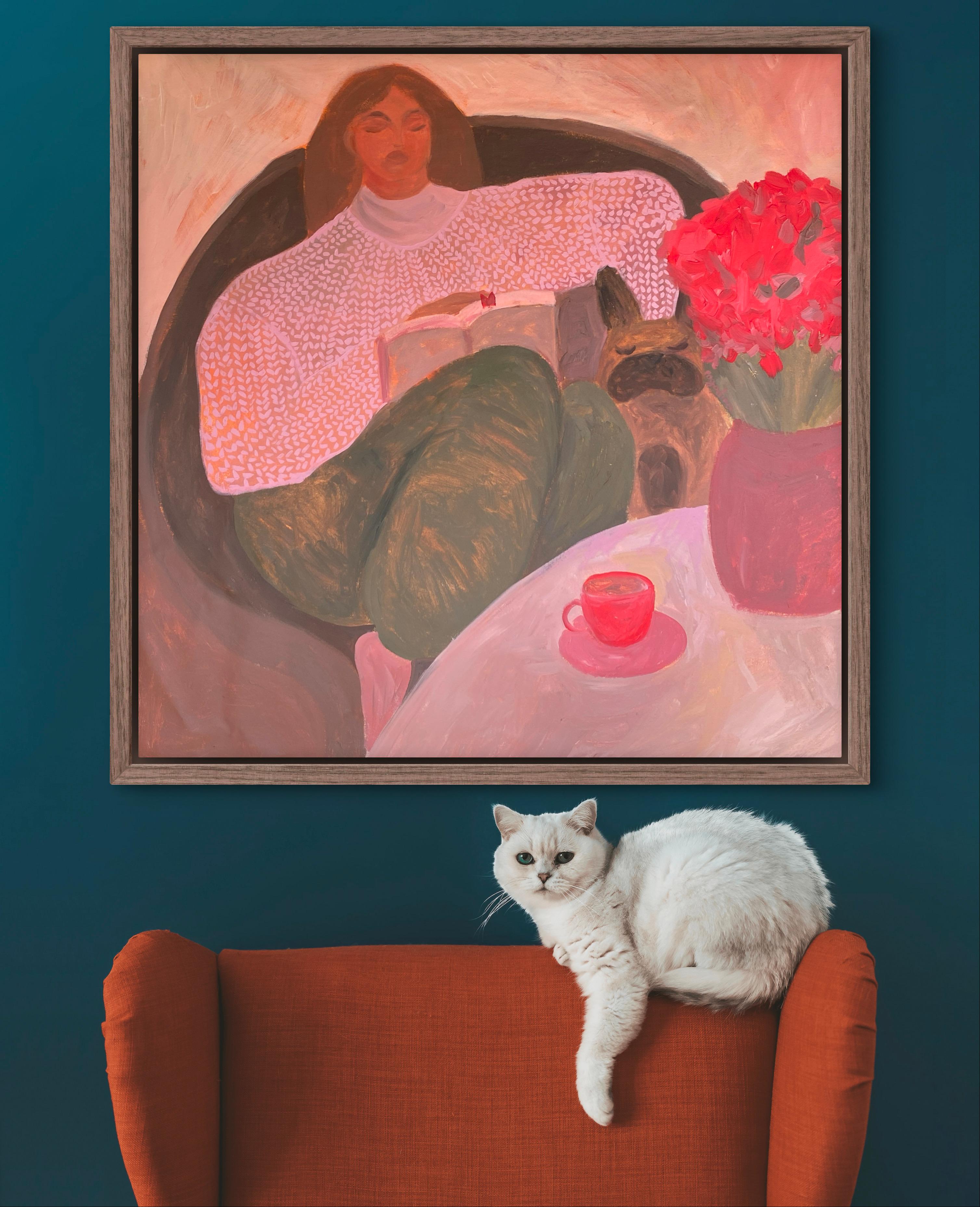 This painting will come to you stretched on a wooden stretcher and completely ready to be placed in the interior.

ABOUT THE ARTWORK
The painting 