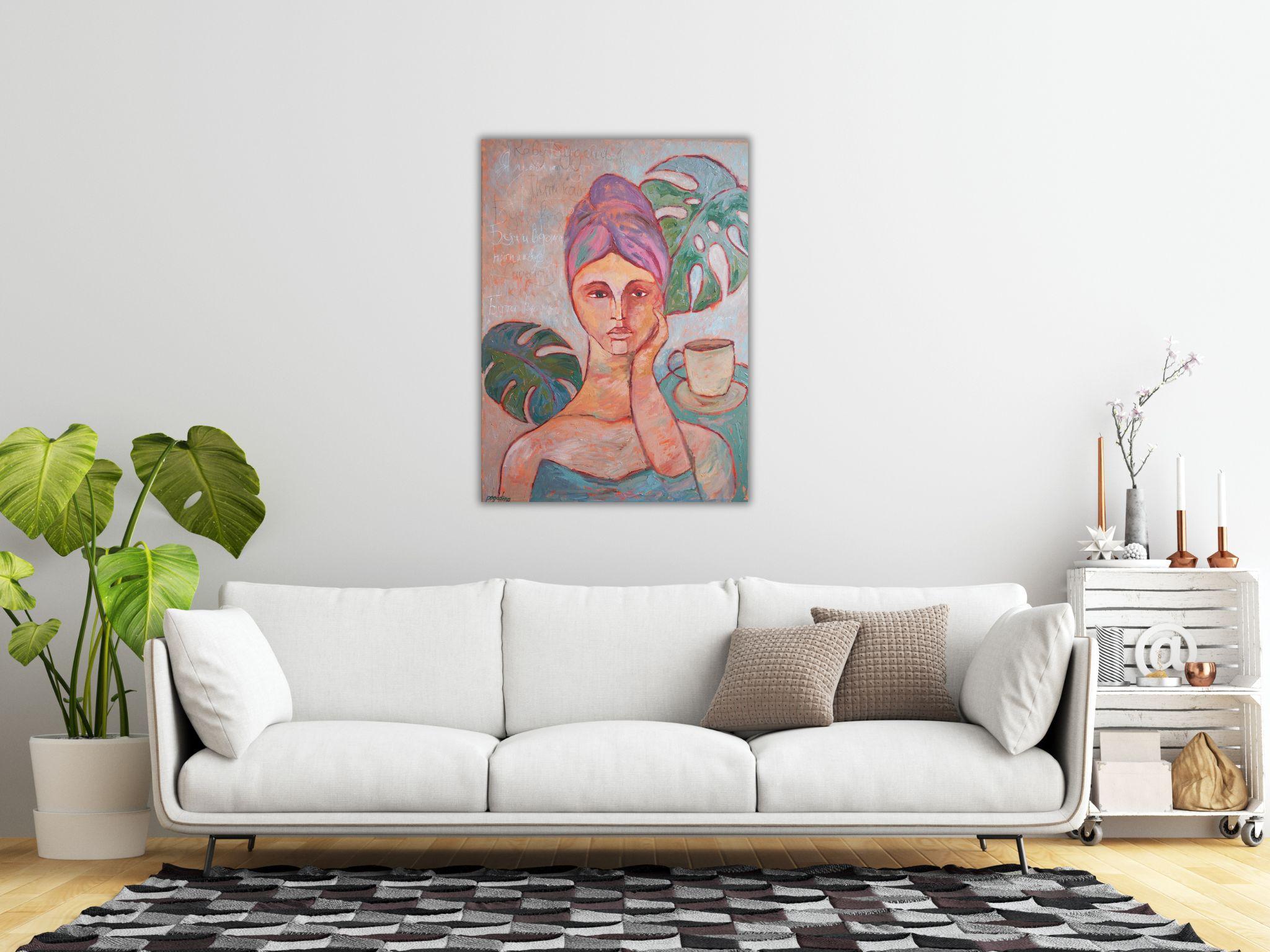 Estar en casa y tomar café por la artista ucraniana Dasha Pogodina 13