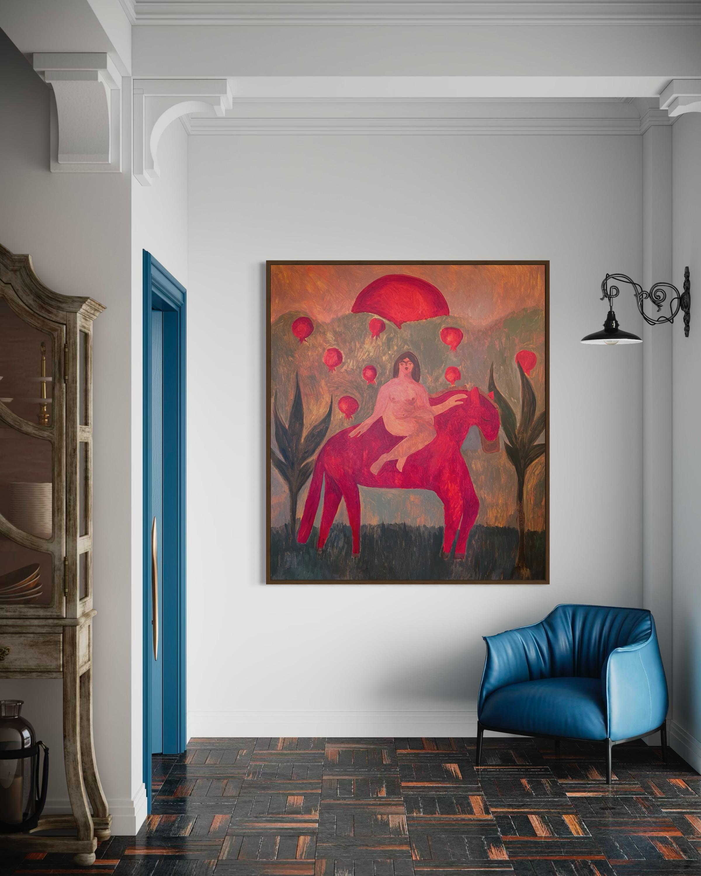 Vers le soleil et mon désir - Painting de Dasha Pogodina