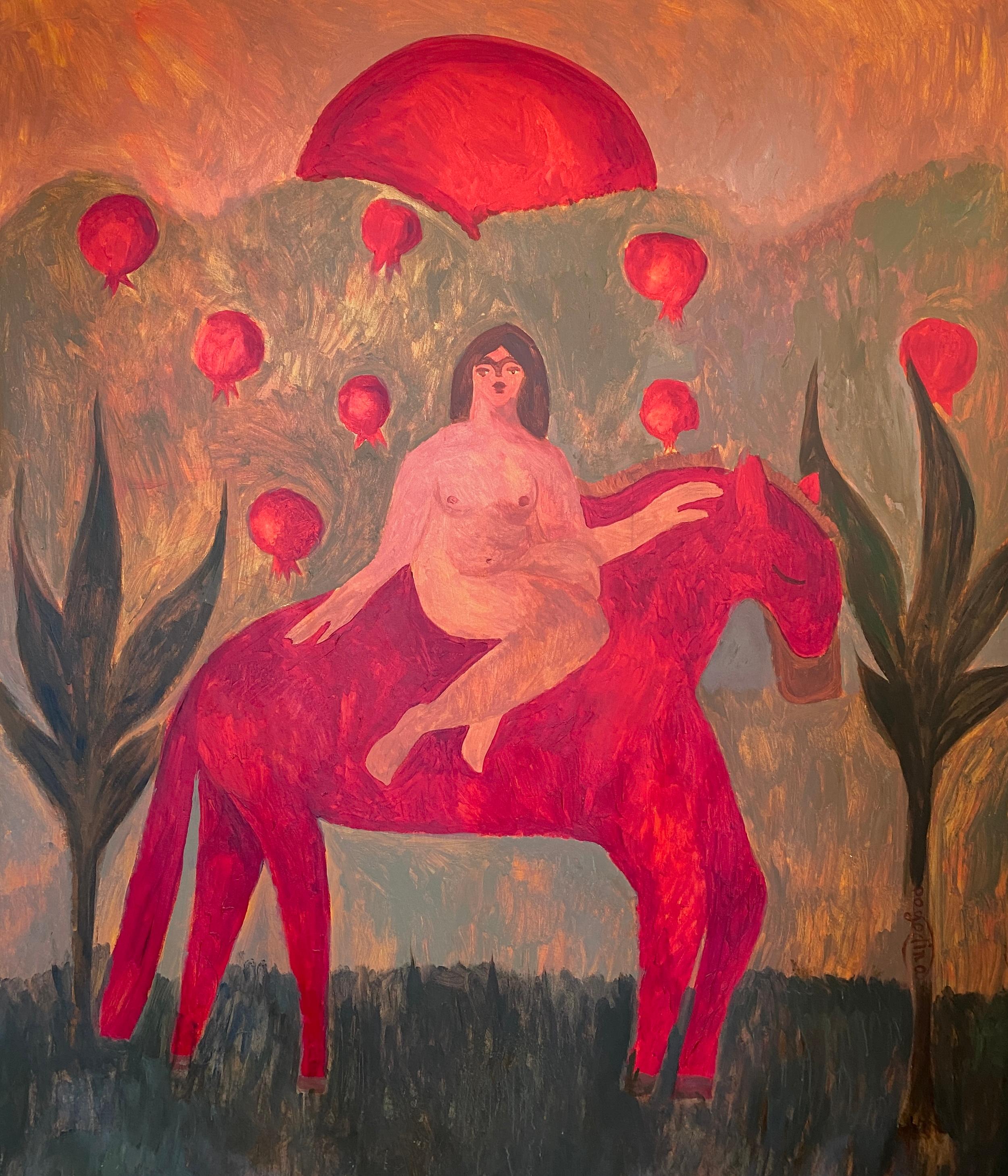 Figurative Painting Dasha Pogodina - Vers le soleil et mon désir