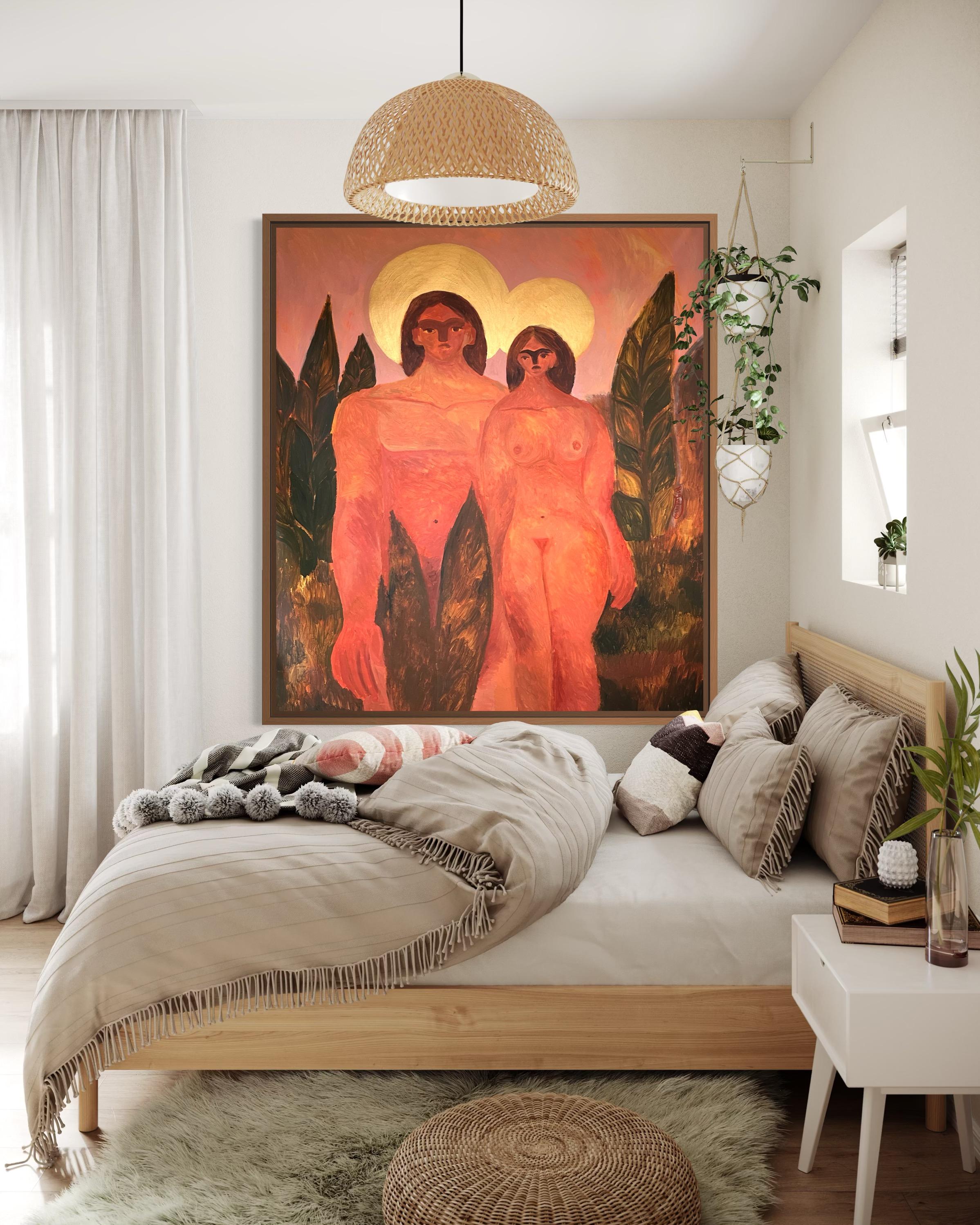 Unheilige irdische Menschen (Impressionismus), Painting, von Dasha Pogodina