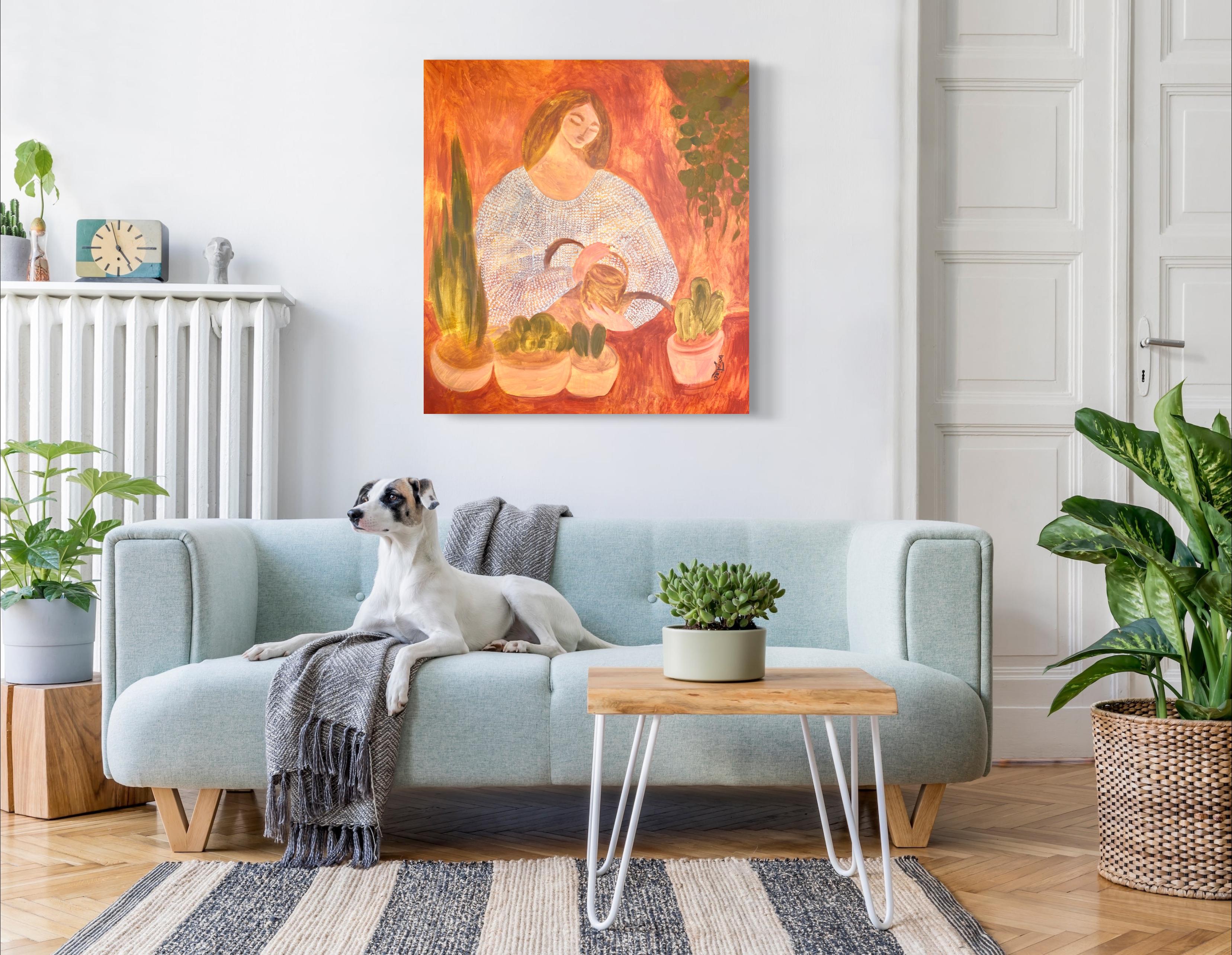 Urban Jungle - Impressionist Painting by Dasha Pogodina