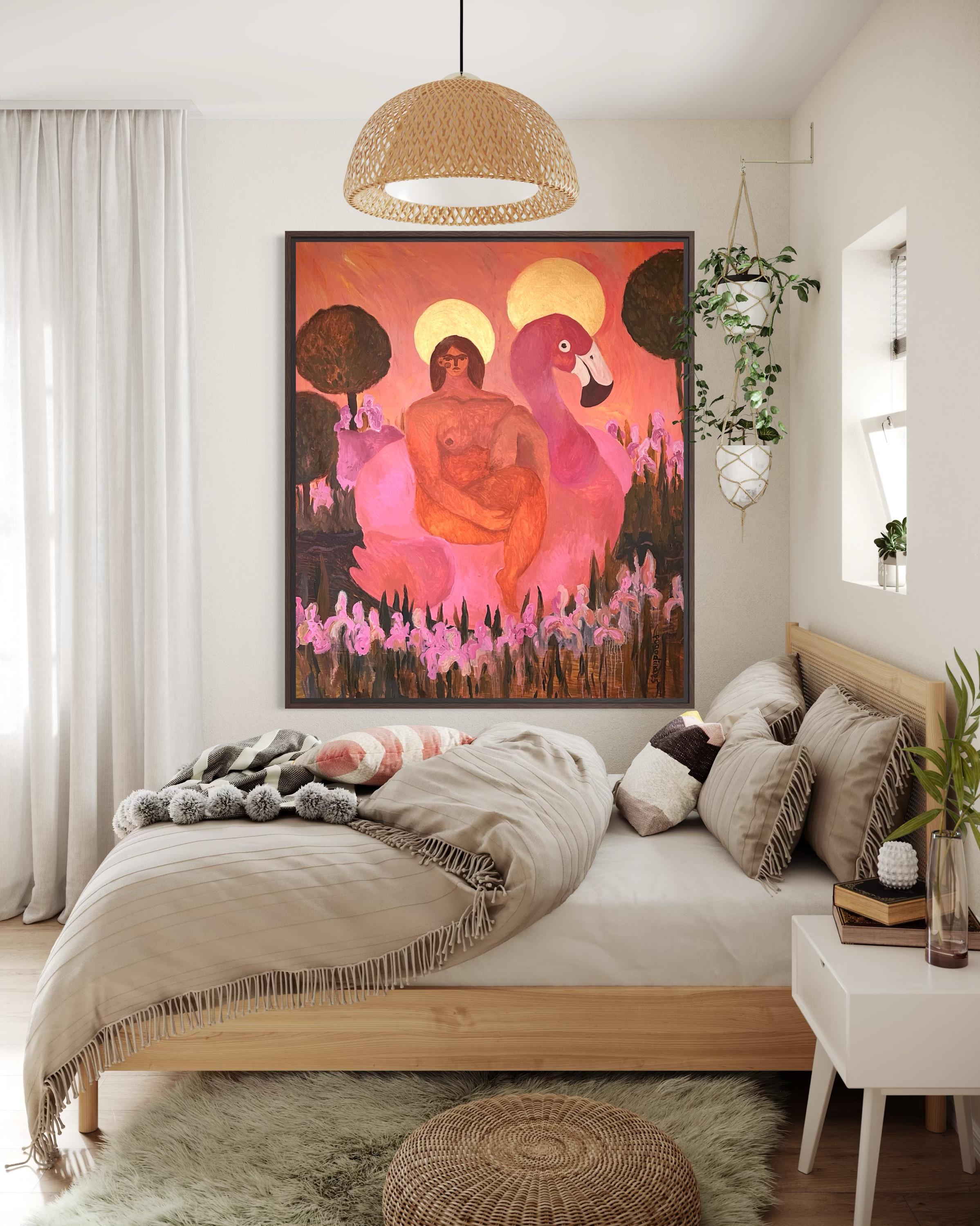 Jungfrau Maria im Garten im Angebot 5