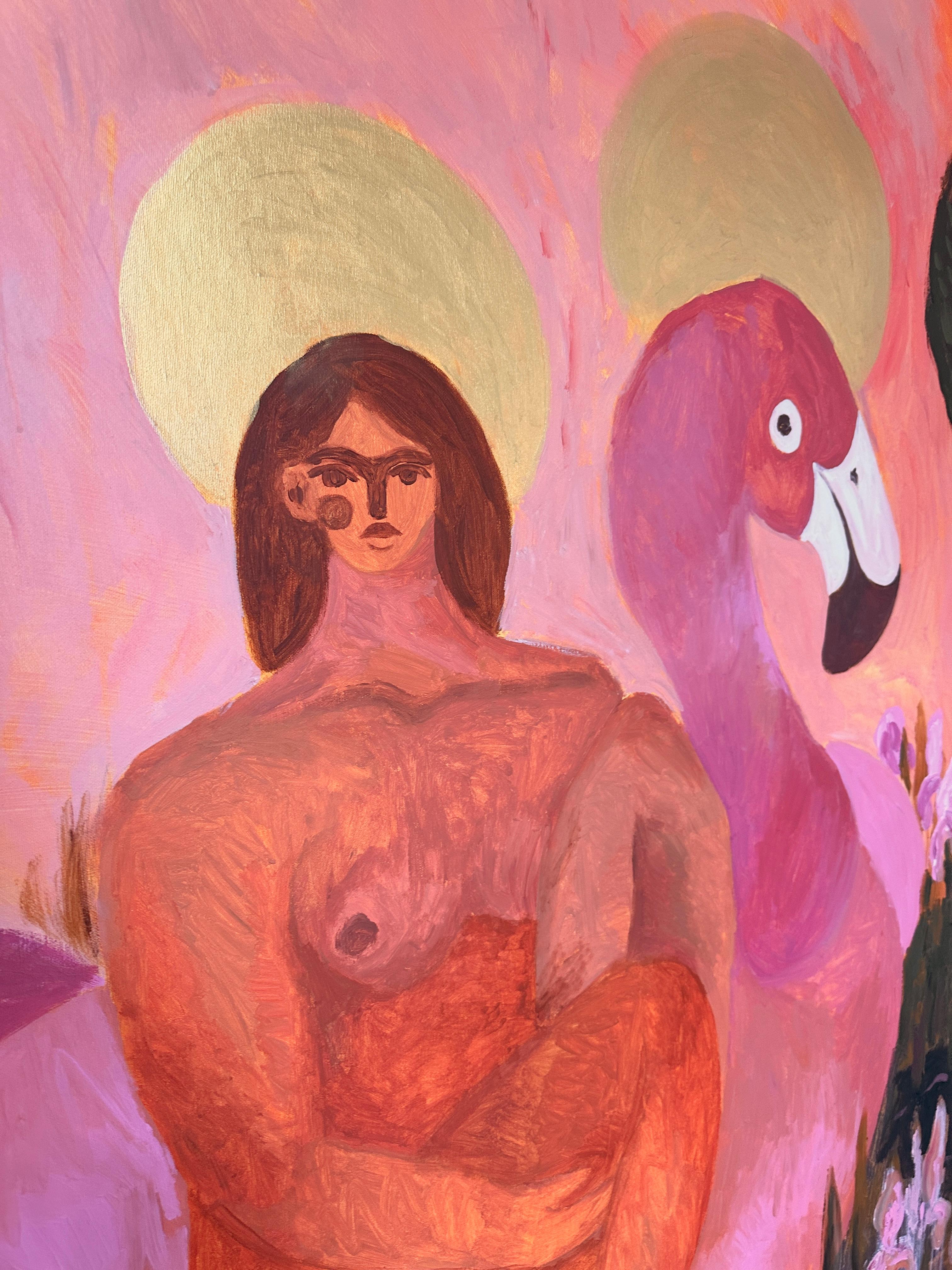 Jungfrau Maria im Garten im Angebot 6