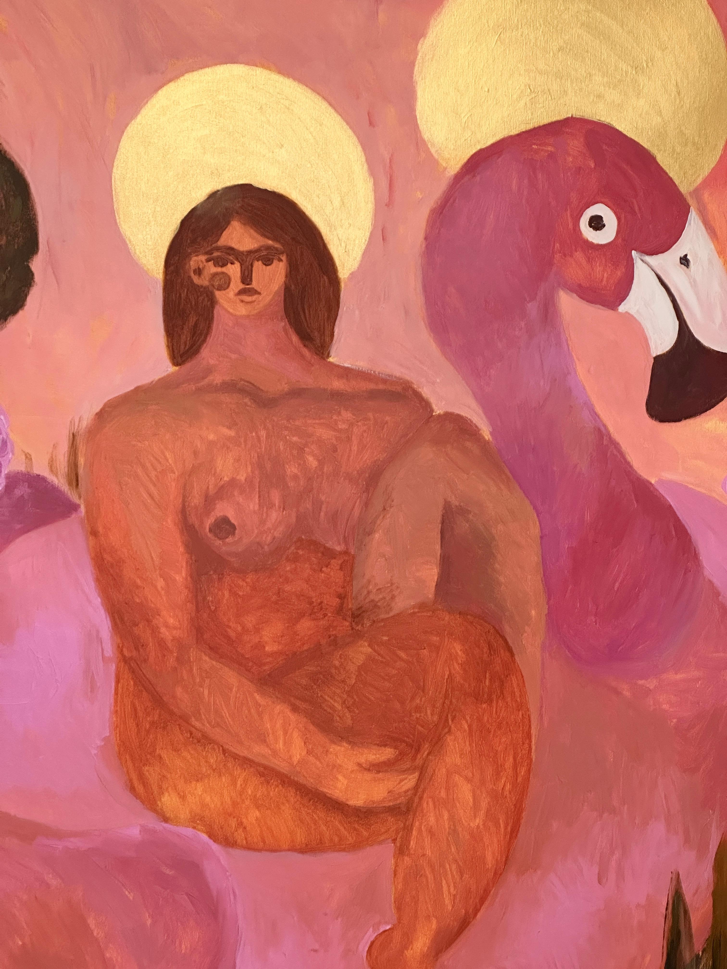 Jungfrau Maria im Garten im Angebot 11