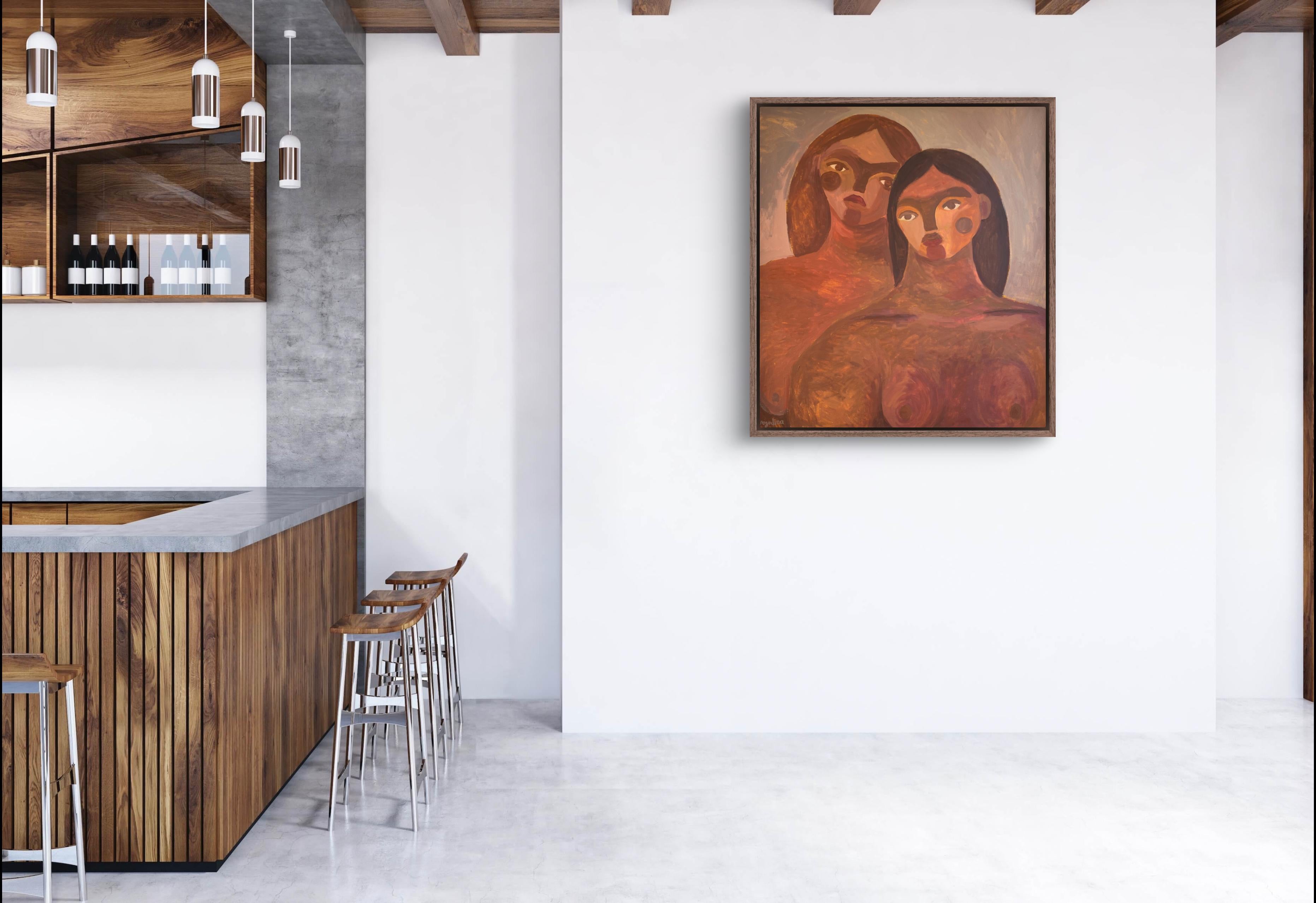 Wir können gemeinsam lächeln und lachen (Impressionismus), Painting, von Dasha Pogodina