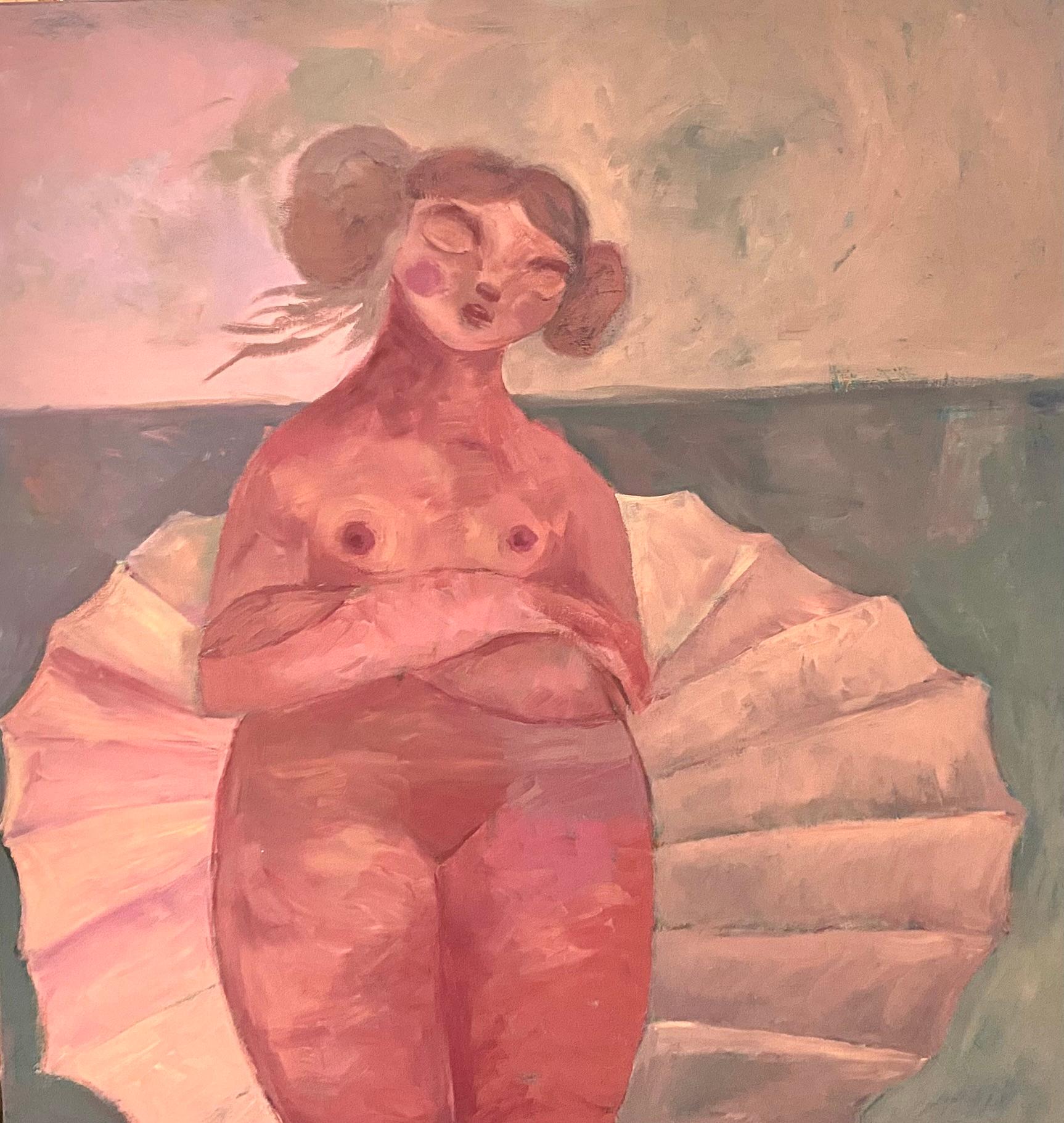 Dasha Pogodina Nude Painting – Das Flüstern der Venus