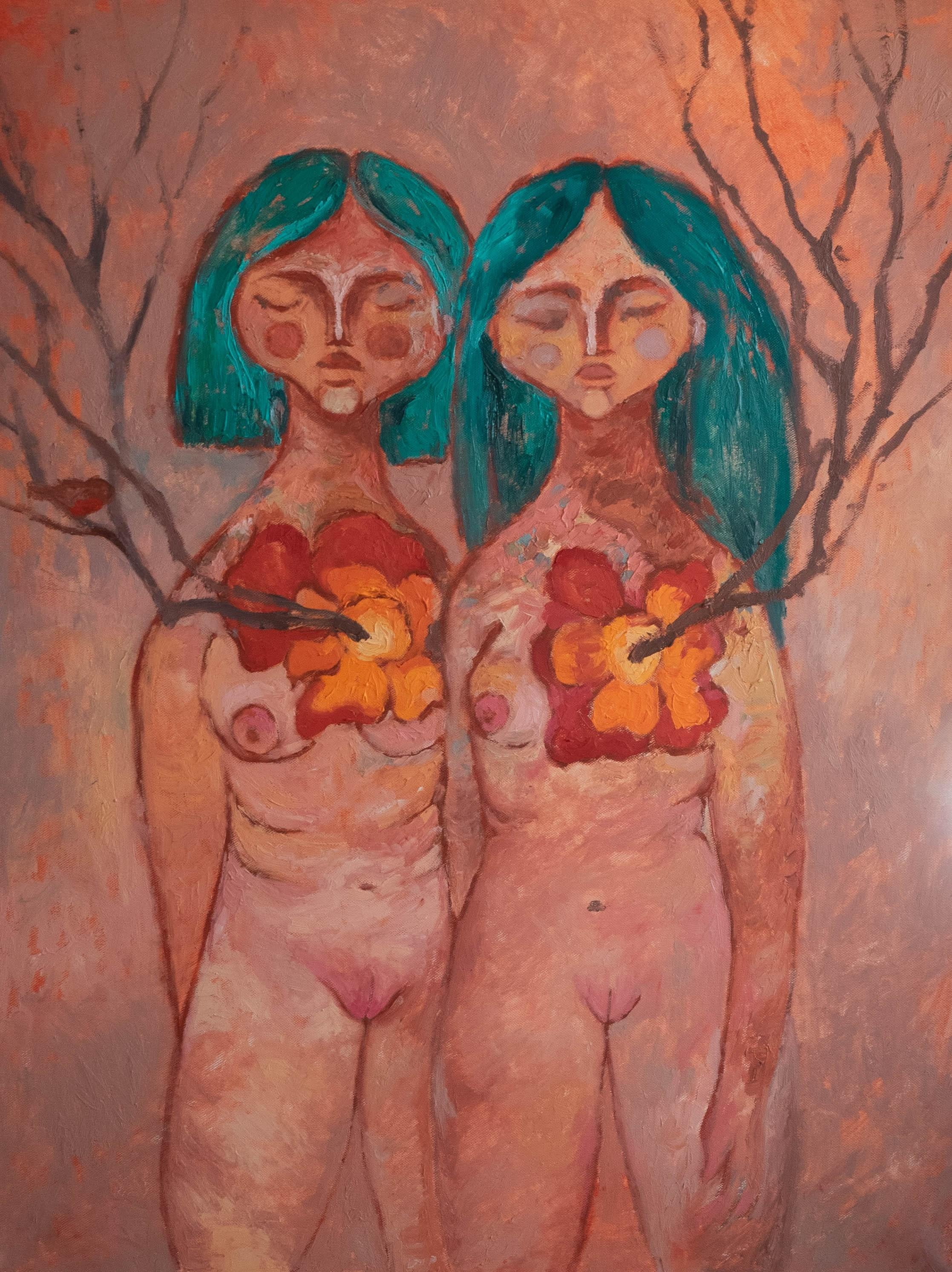 Dasha Pogodina Nude Painting - You rise me up