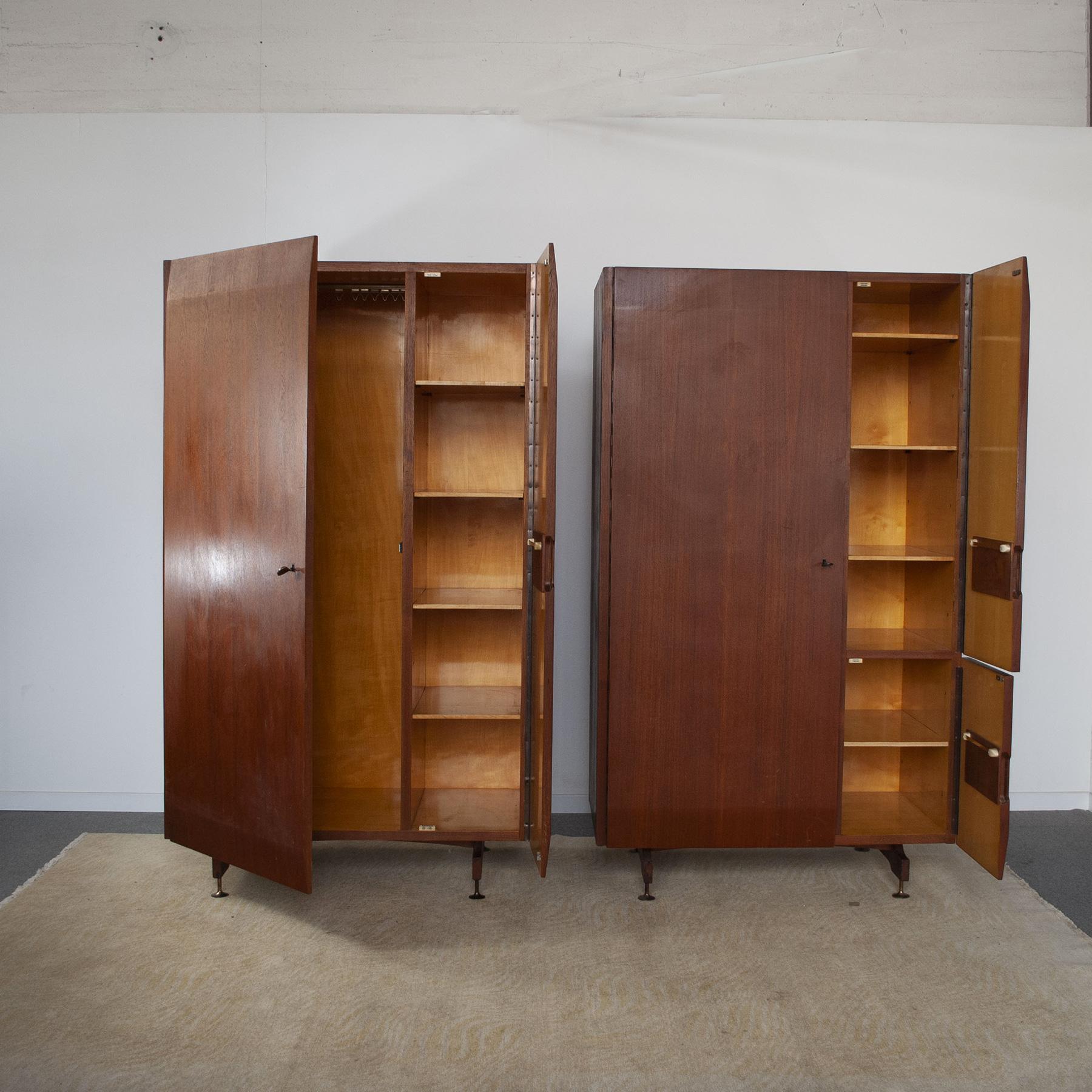 Italian Dassi Cabinets Wardrobes Set of Two