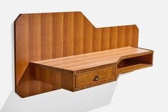 Dassi, Tavolo Consolle, Wood, Ottone, Italia, anni '50