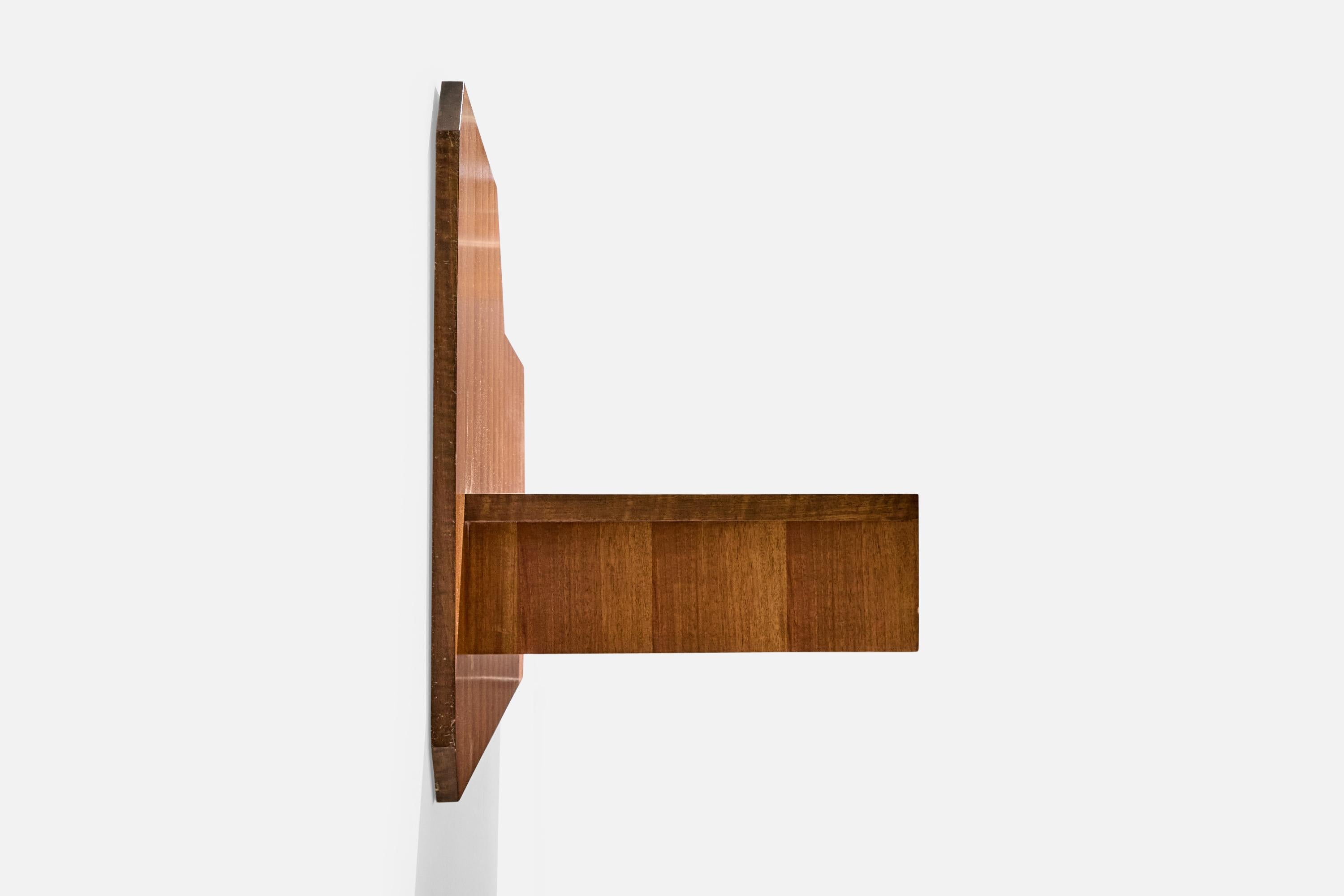 Italian Dassi, Console Table, Wood, Brass, Italy, 1950s For Sale