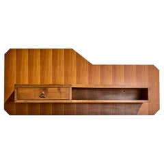 Konsolentisch Dassi, Holz, Messing, Italien, 1950er Jahre