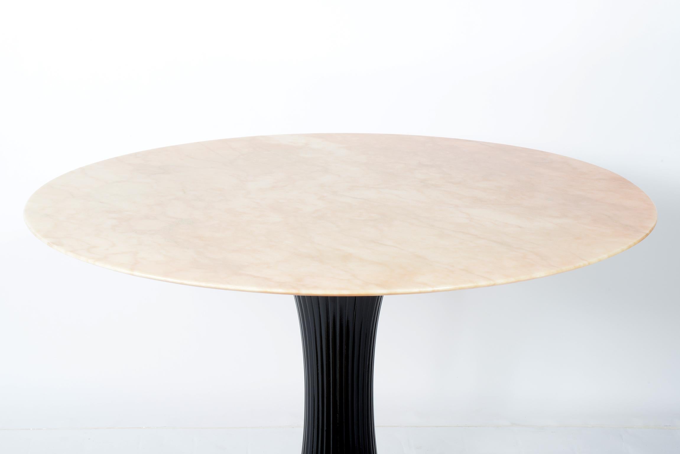 Dassi Lissone Milano Italy Midcentury Round Marble Top Table 3