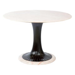 Dassi Lissone Milano Italy Midcentury Round Marble Top Table