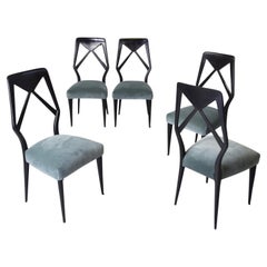 Dassi set of five chairs 1950s