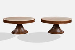 Dassi, tables d'appoint, bois, marbre, Italie, années 1940