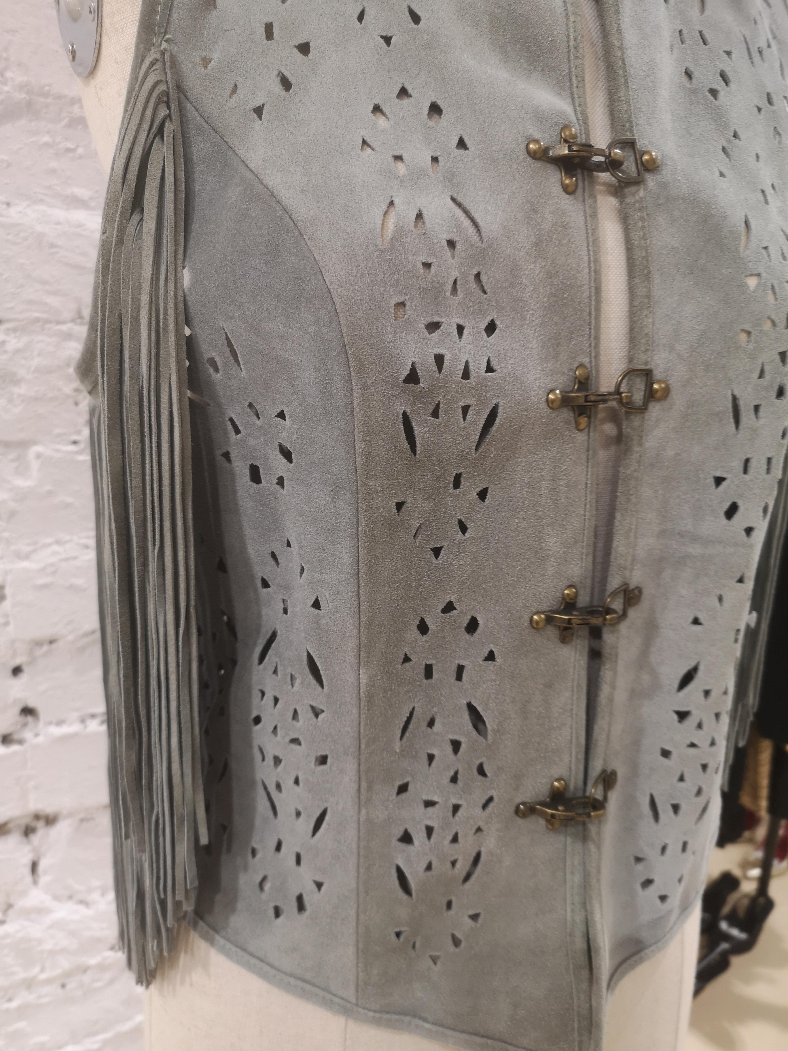 Dassios grey beads vest 4