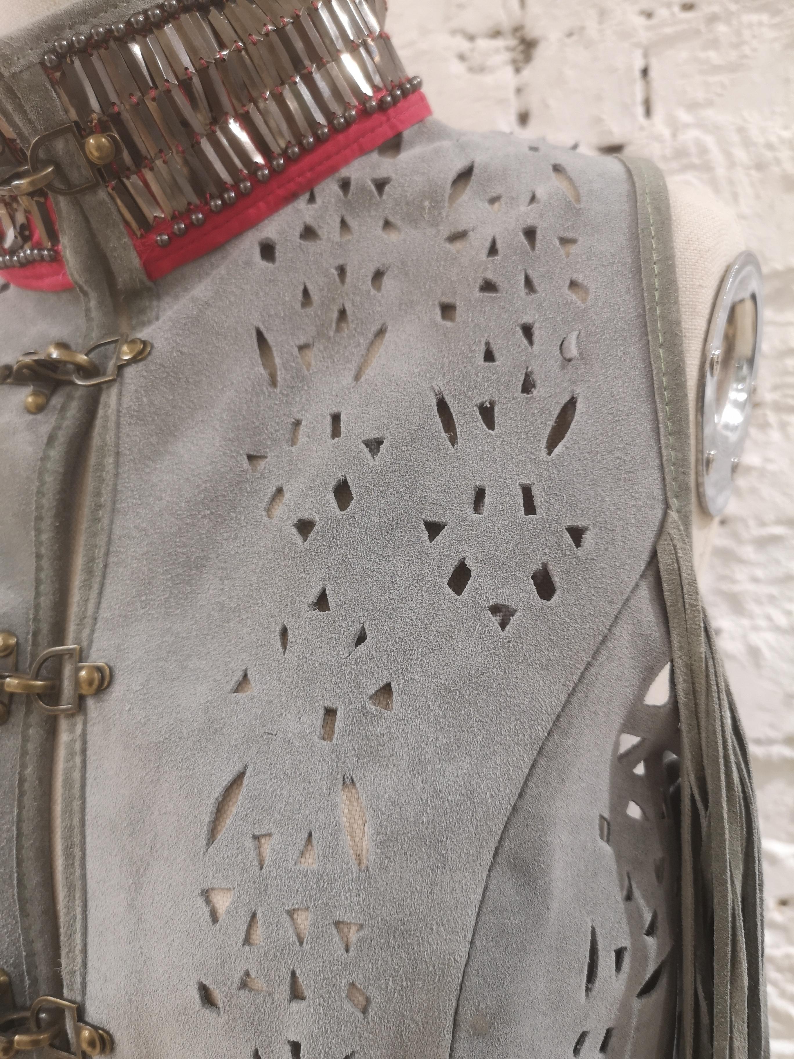 Gray Dassios grey beads vest