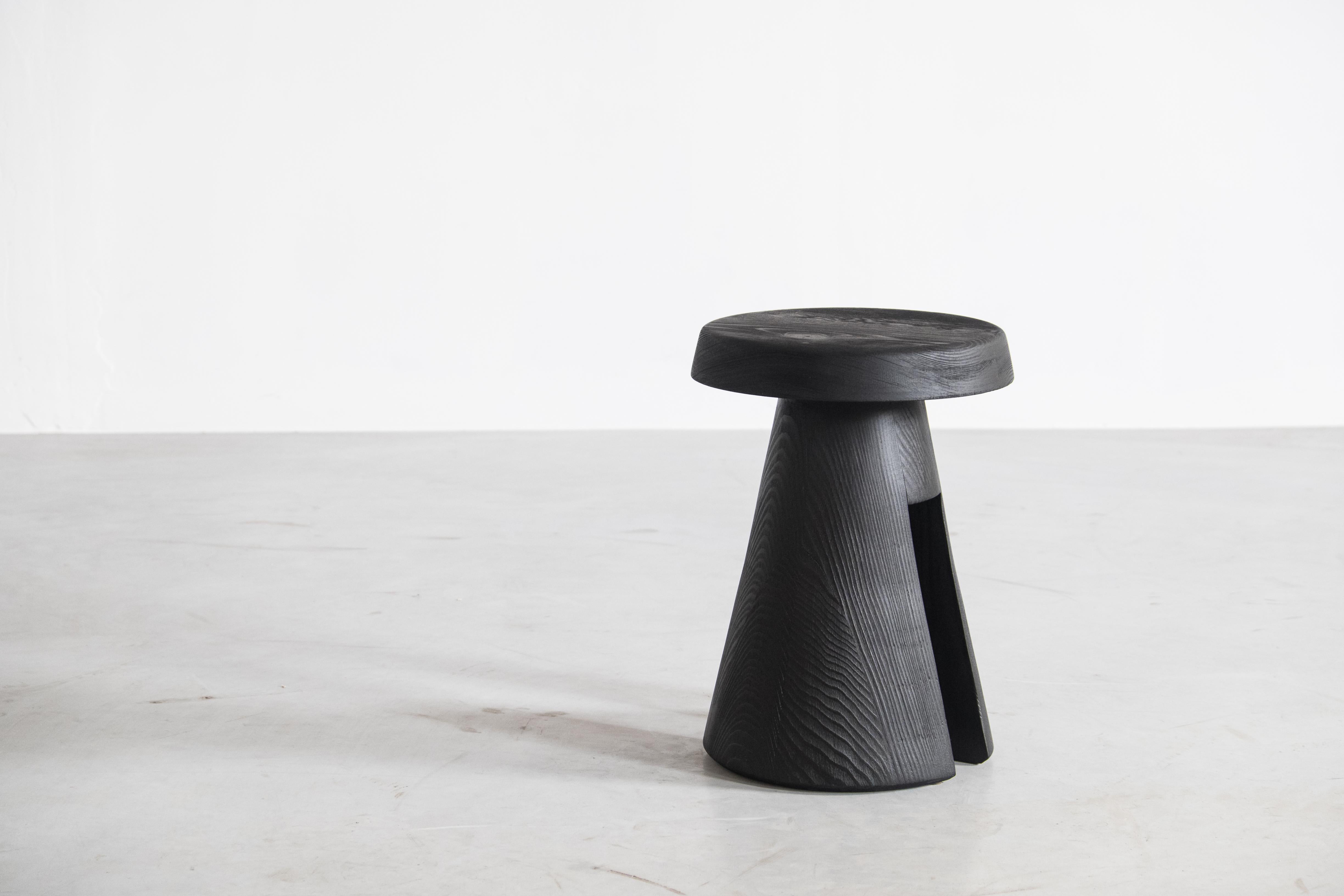 Modern Data Stool in Solid Oregon by Atelier Thomas Serruys For Sale