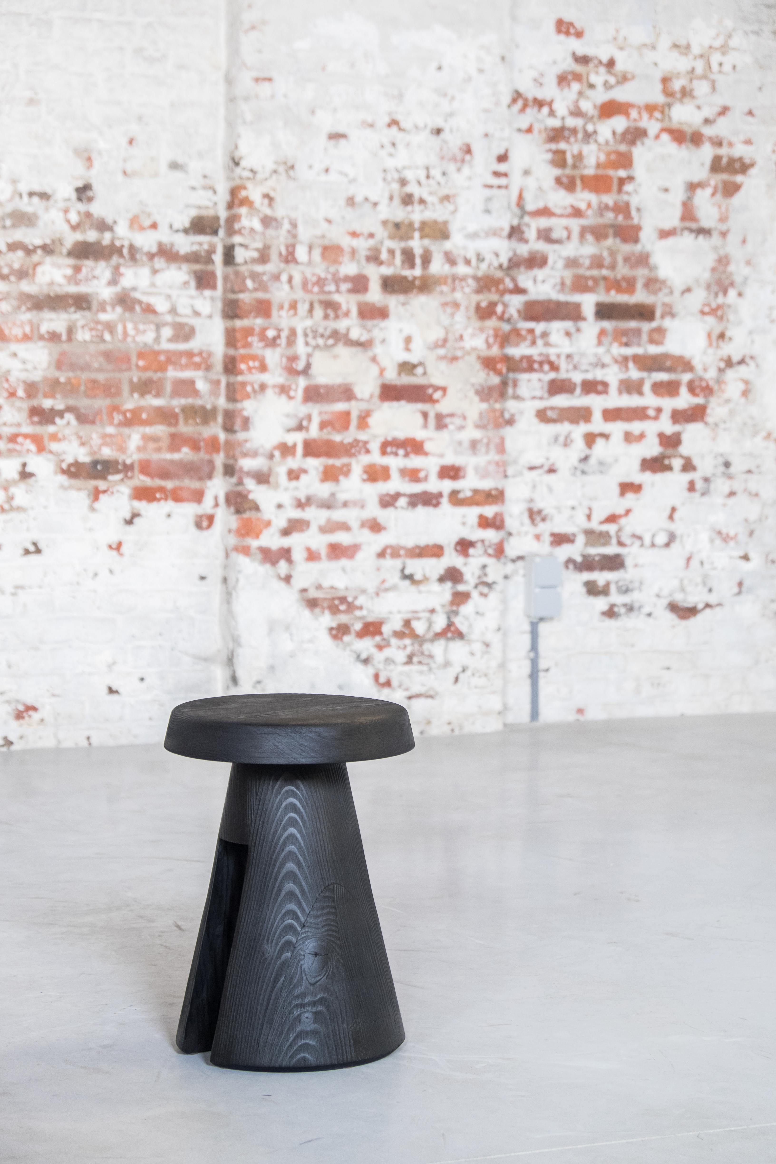 Belgian Data Stool in Solid Oregon by Atelier Thomas Serruys For Sale