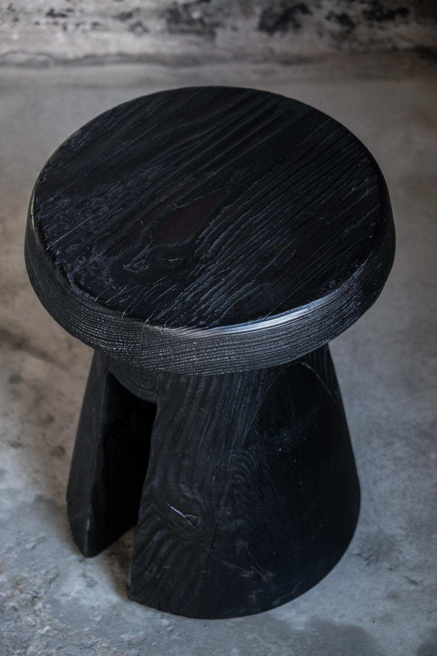 Belgian Data Stool in Solid Oregon by Atelier Thomas Serruys