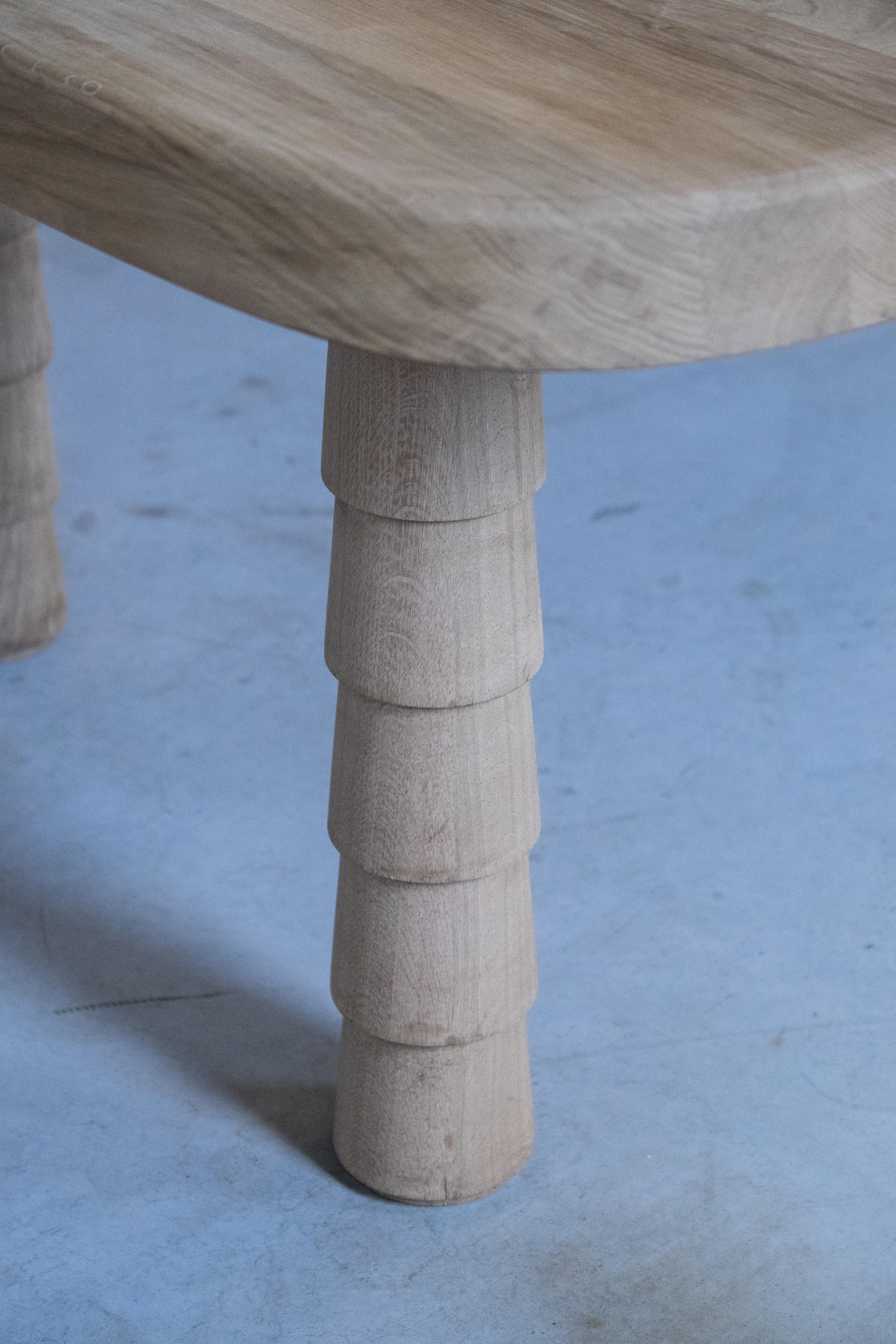 Post-Modern Data Table Oak S by Atelier Thomas Serruys For Sale