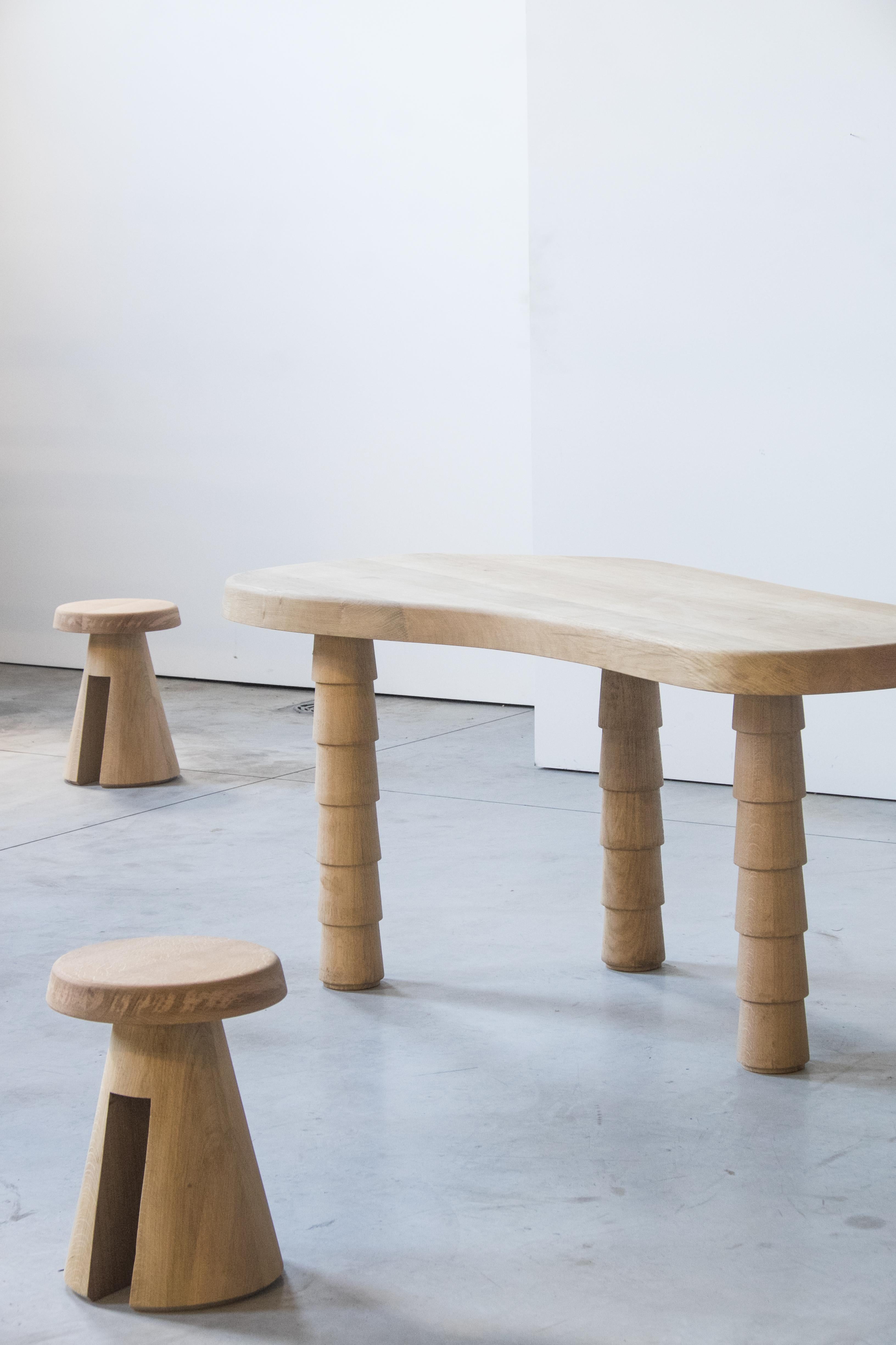Data Table Oak S by Atelier Thomas Serruys For Sale 3