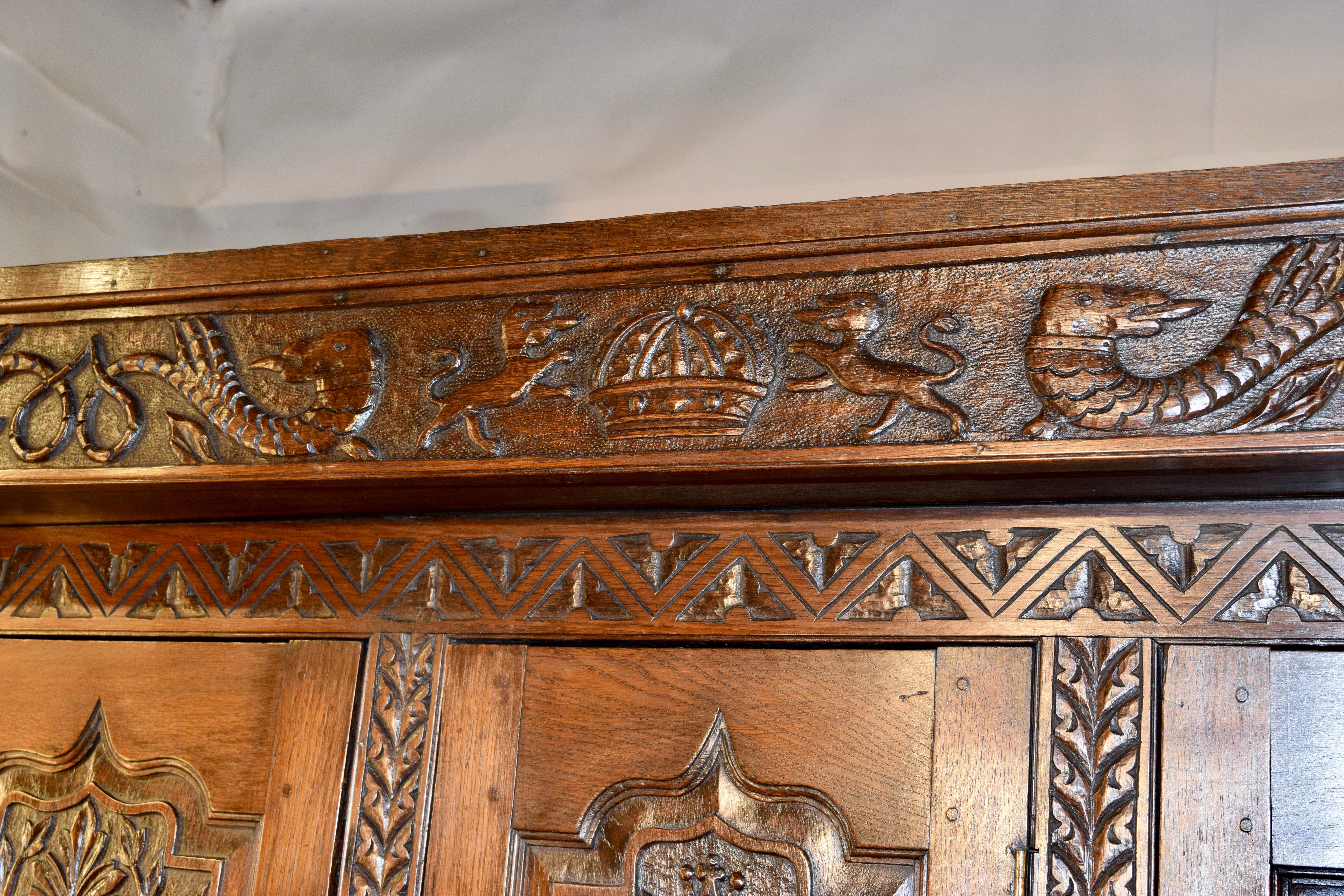 Dated 1687 Charles II Court Cupboard 1