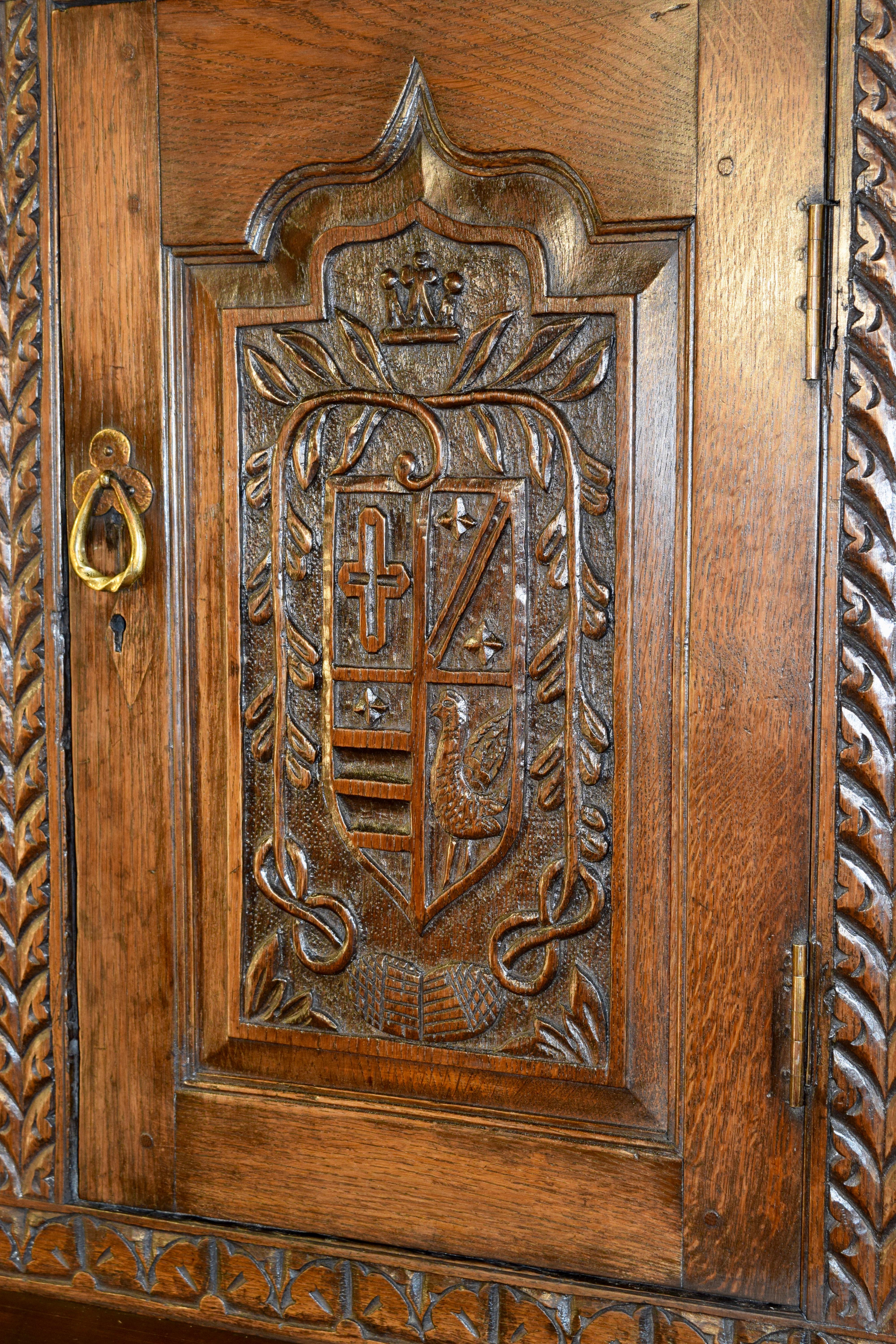 Dated 1687 Charles II Court Cupboard 2