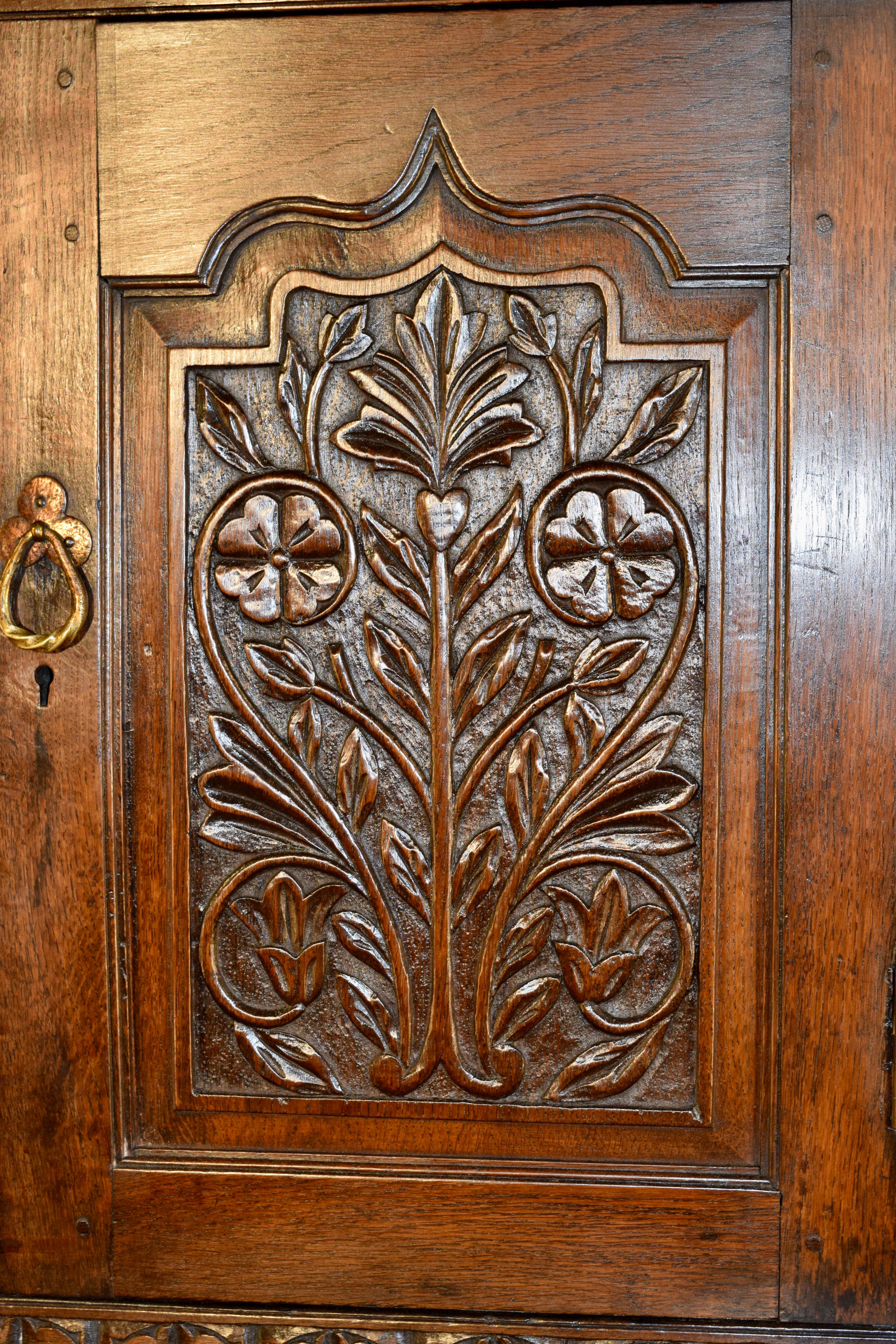 Dated 1687 Charles II Court Cupboard 3