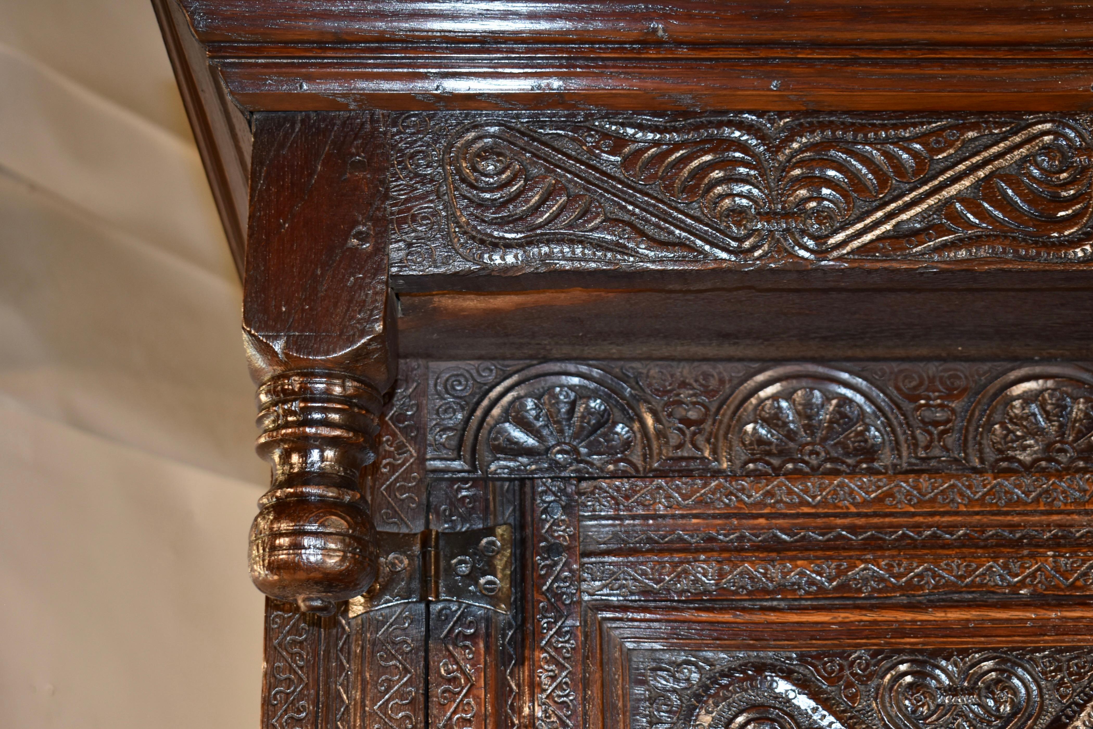 Dated 1688 English Joined Press Cupboard For Sale 5