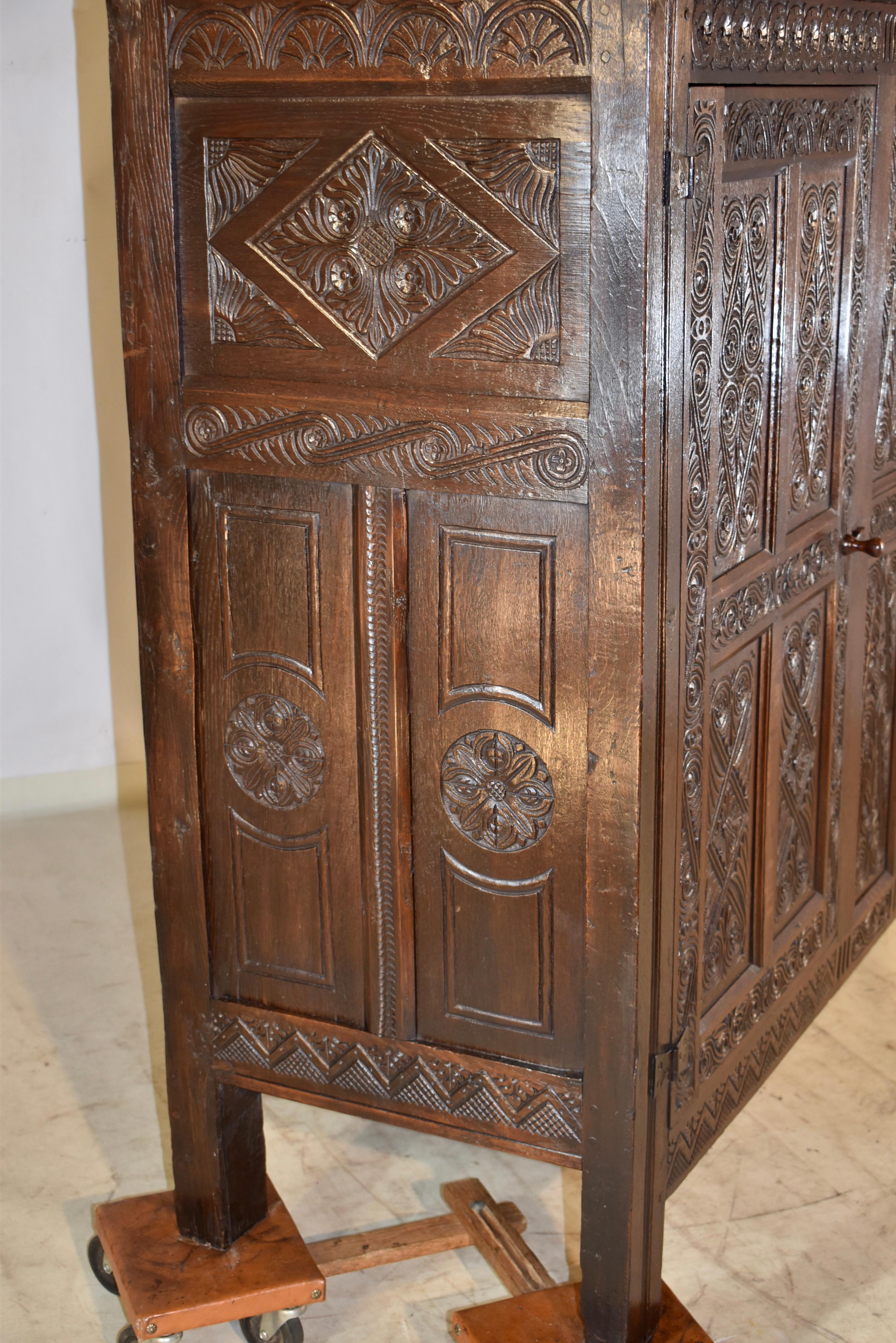Dated 1688 English Joined Press Cupboard For Sale 2