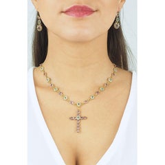 Dated 1798 - Napoléon I. Era Set of Gold Necklace and Earrings, Original box