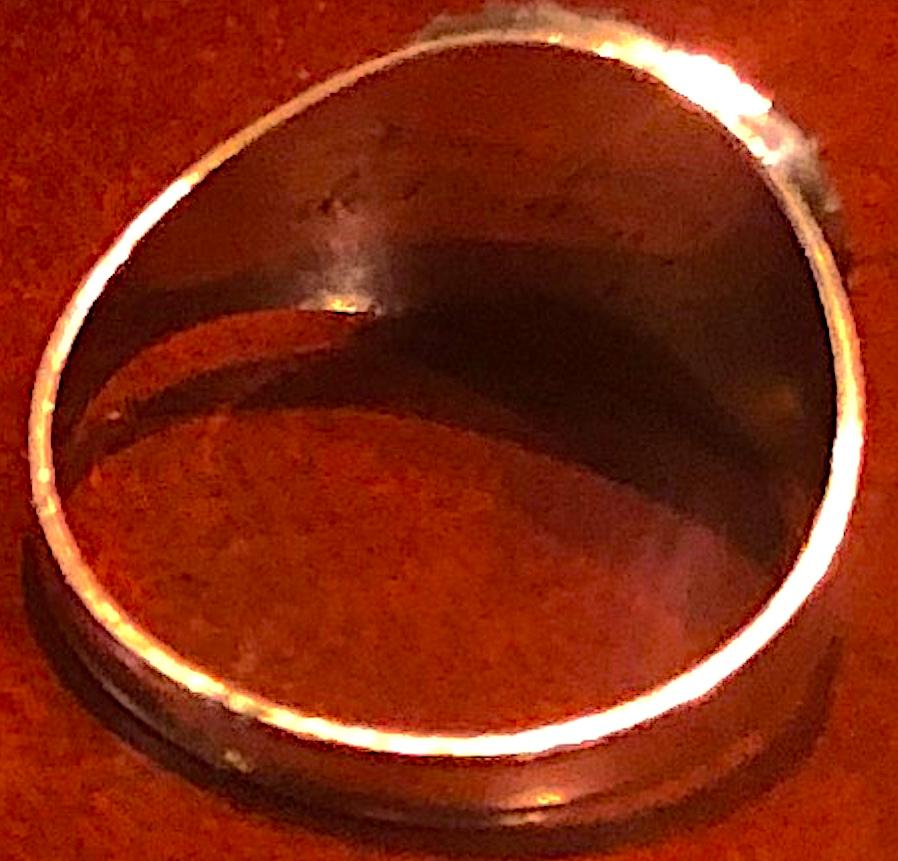 Dated 1808 12 K Amethyst Mourning Band with Jet surround For Sale 7