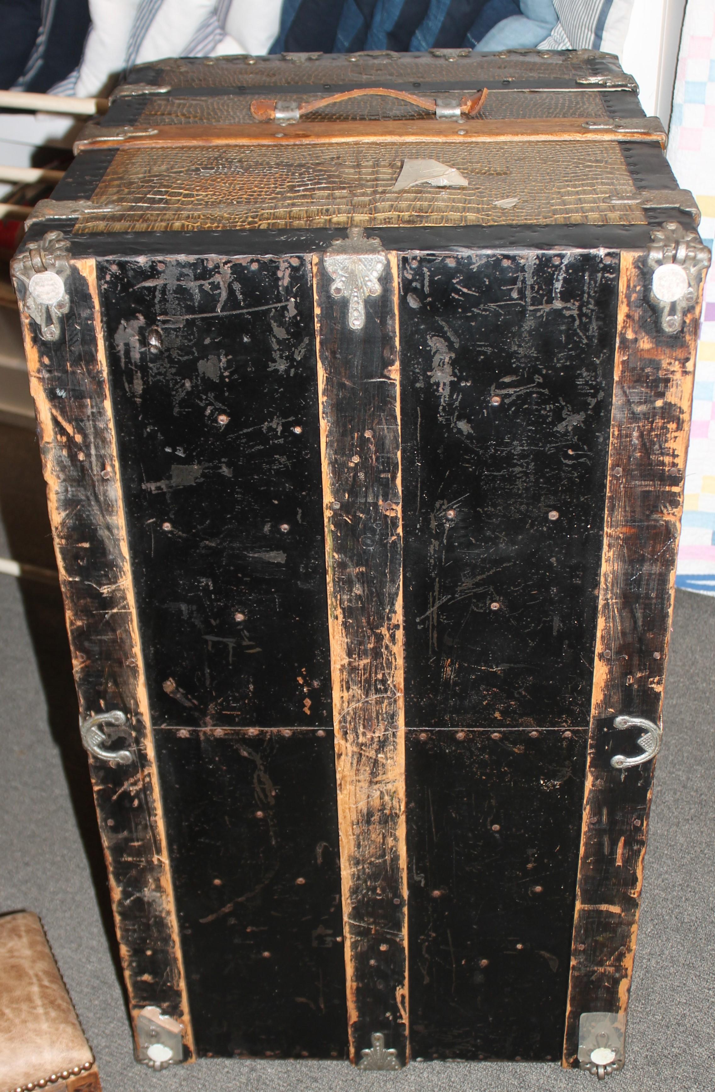 Dated 1877 Steamer Trunk 7