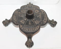 Dated 1883 Masonic Flag Holder in Iron
