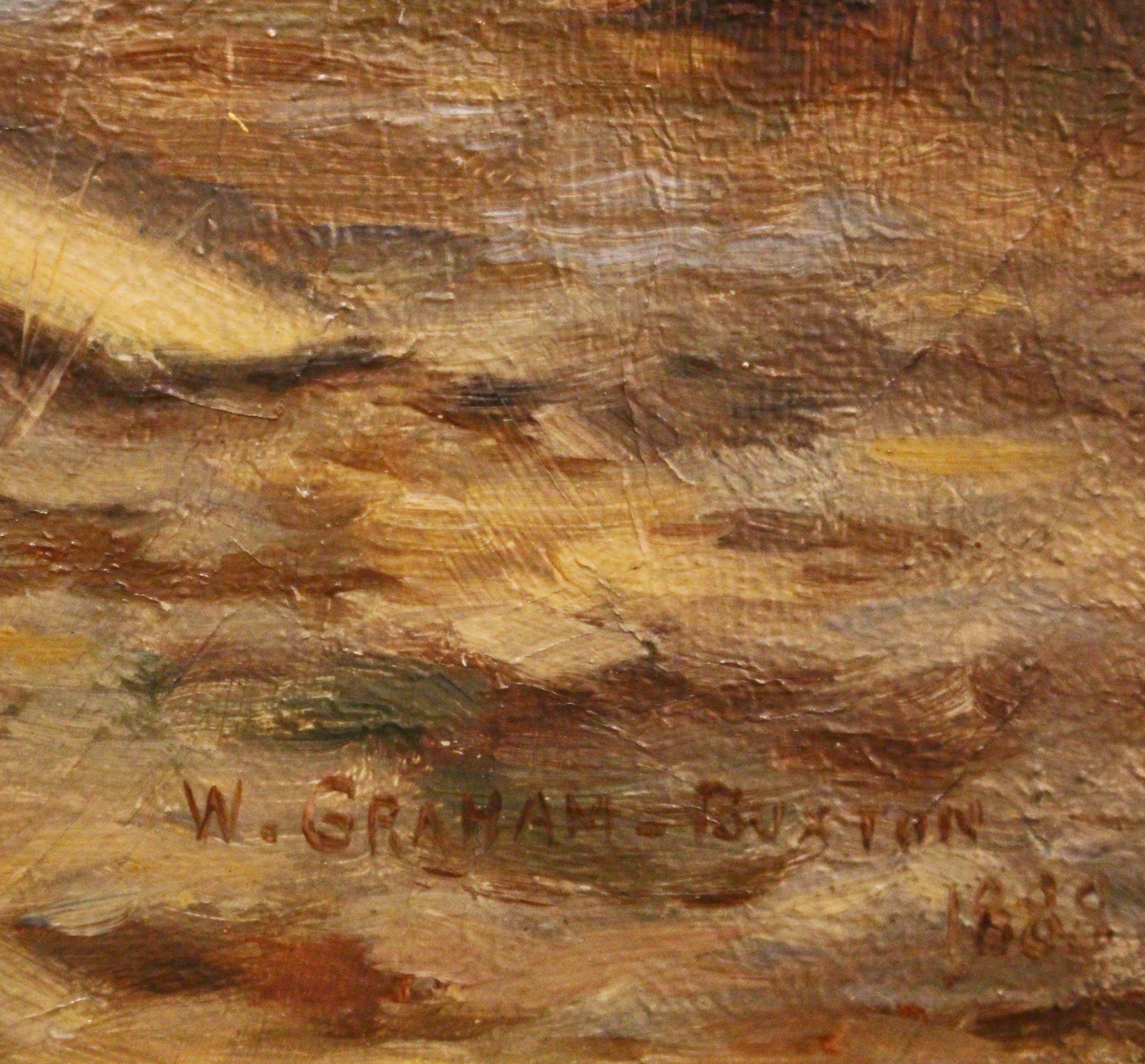 Dated 1888 oil painting 