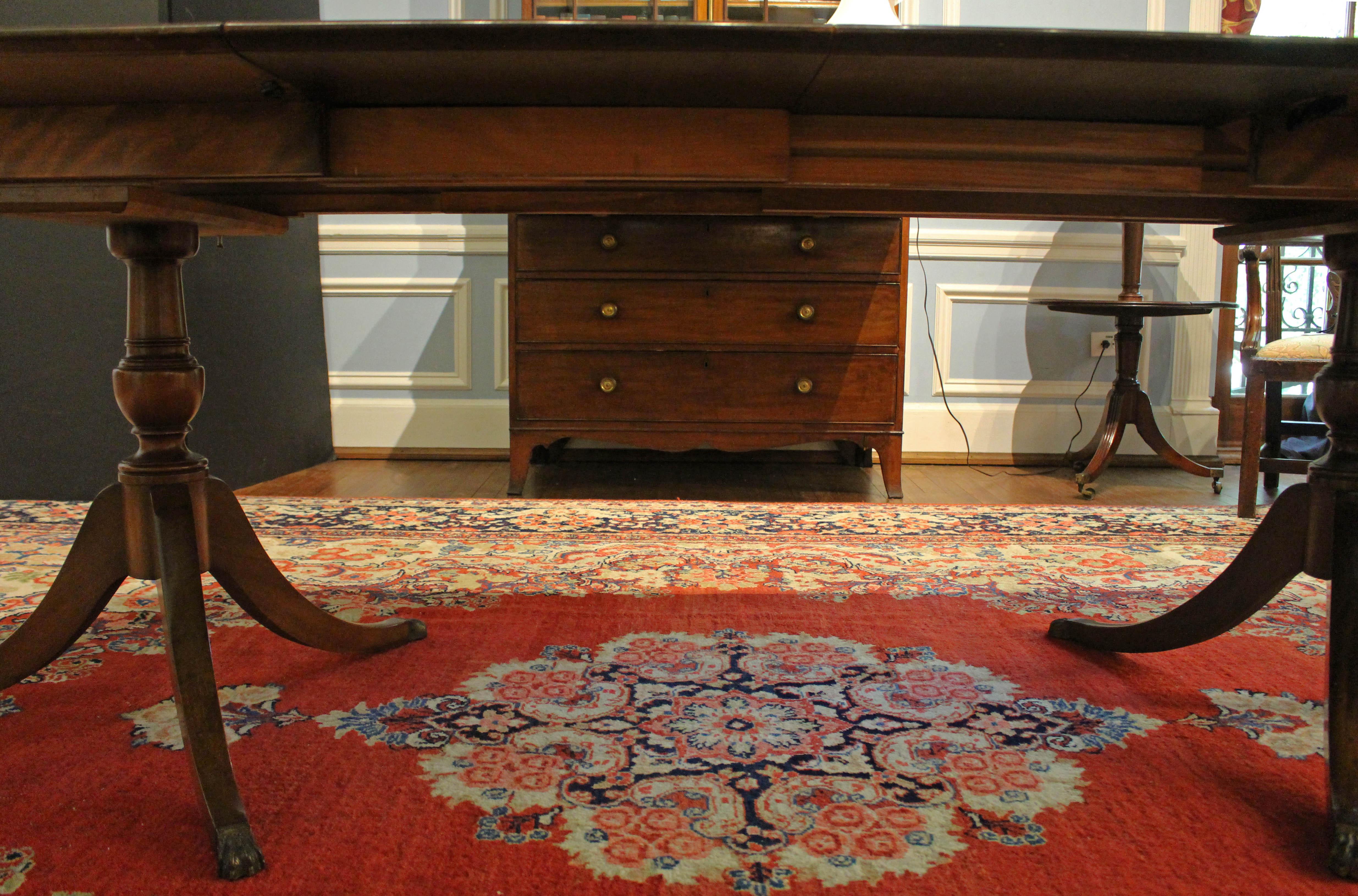 Dated 1953 Charak Furniture Company Double Pedestal Dining Table 5