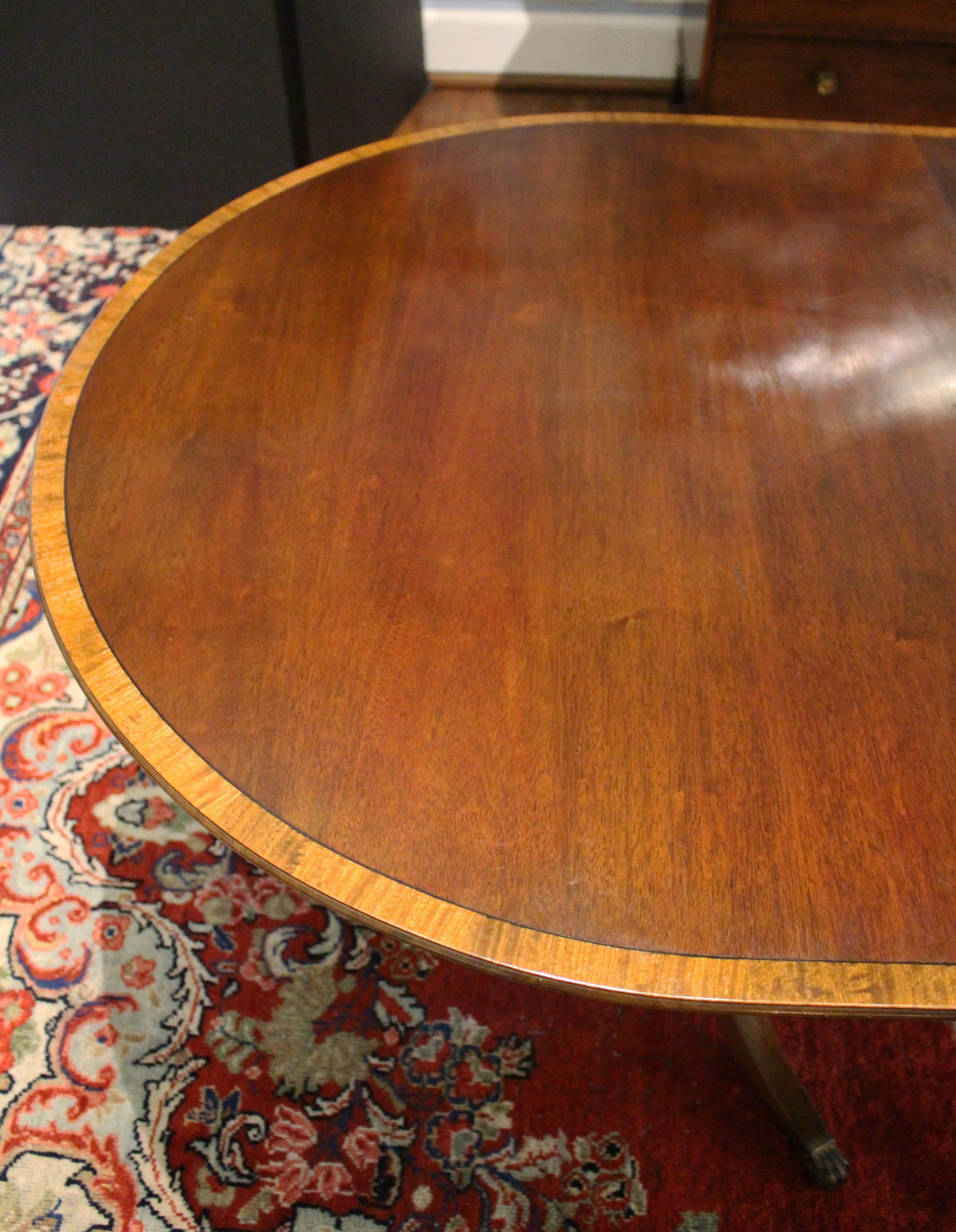 Mid-20th Century Dated 1953 Charak Furniture Company Double Pedestal Dining Table