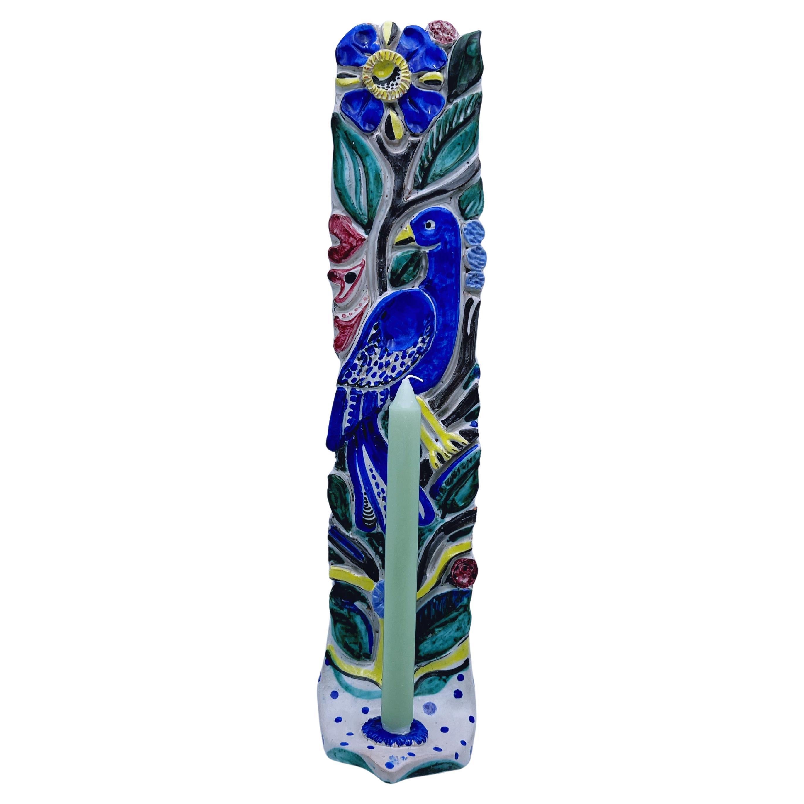 1954 datiert Einzigartige Wandleuchte / Wandleuchter / Kerzenständer von Henrik Sørensen, H. 50cm