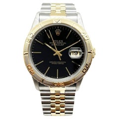 Datejust 16263 Turn-O -Graph Black Dial 18K Yellow Gold & Stainless Steel