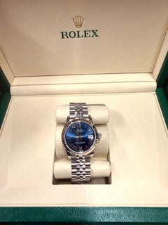 Datejust Rolex Blue Roman Jubilee 31mm Ladies Stainless Steel Watch