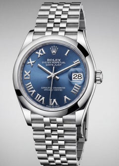 Datejust Rolex Blue Roman Jubilee 31mm Orologio da donna in acciaio inossidabile