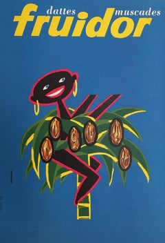 Dattes ‘Fruidor’ by Jacques Auriac Original Vintage Poster