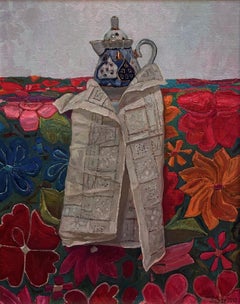 "Embajador" (2020) de Daud Akhriev, Pintura al óleo original