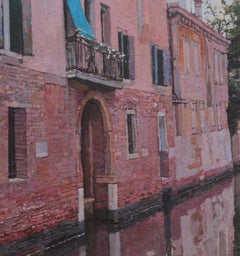 "Fondamenta de l'Osmarin" (2021), Original Venetian Cityscape Oil Painting