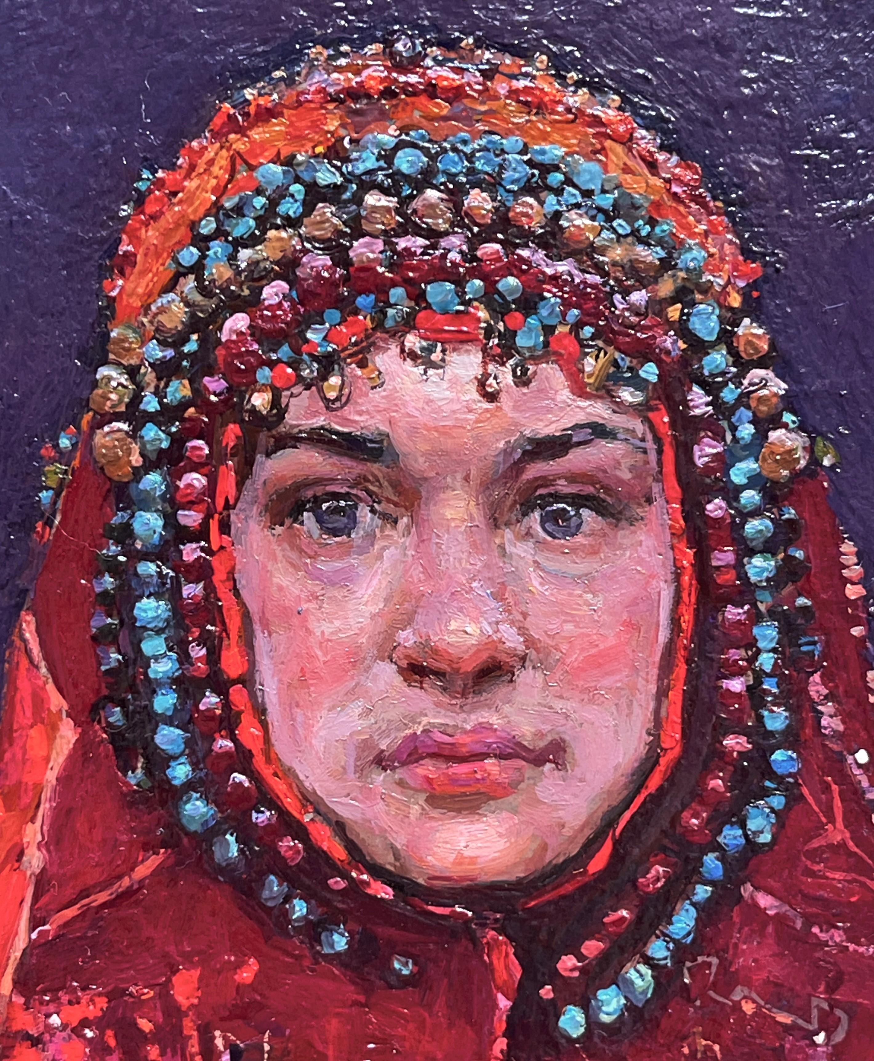 „Messenger“ (2024) von Daud Akhriev, Original-Ölgemälde im Angebot 3