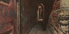 "Night Alley, Venice" Oil Painting