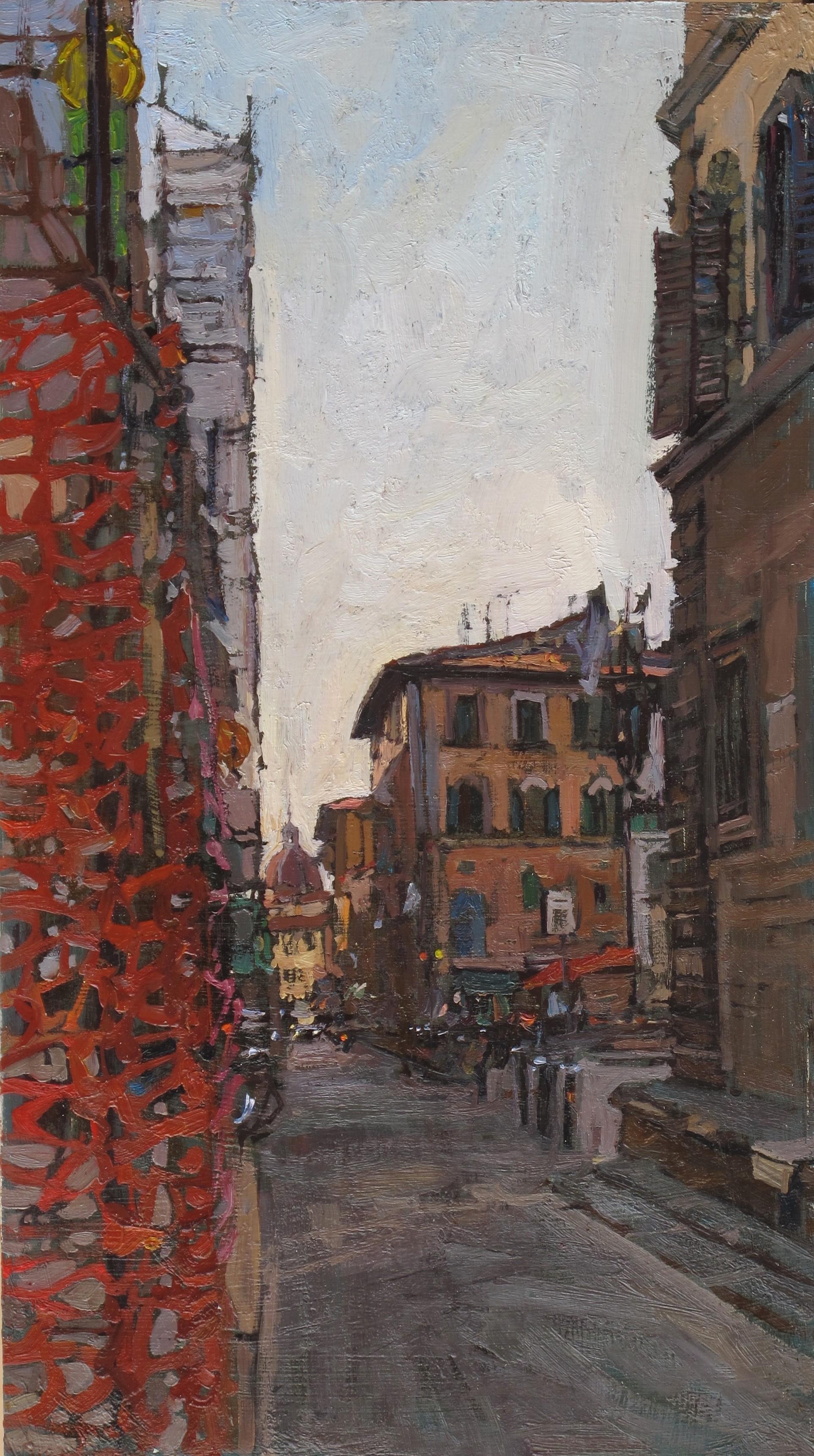 "Oltrarno" Oil painting