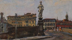 "Ponte Santa Trinita" Oil painting